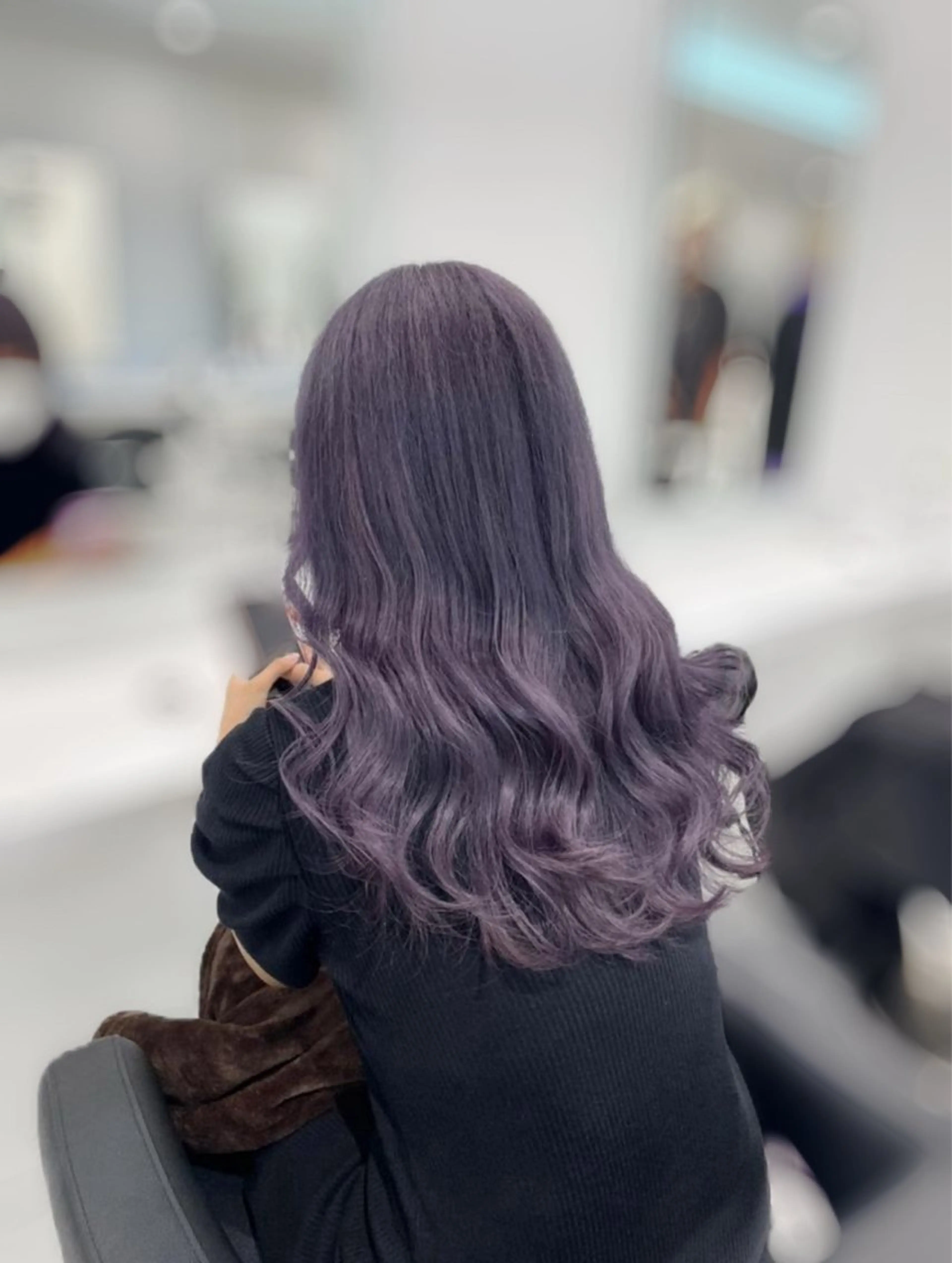 カラー 韓国風レイヤー透明感 艶髪カラー/岡田悠希のヘアスタイル