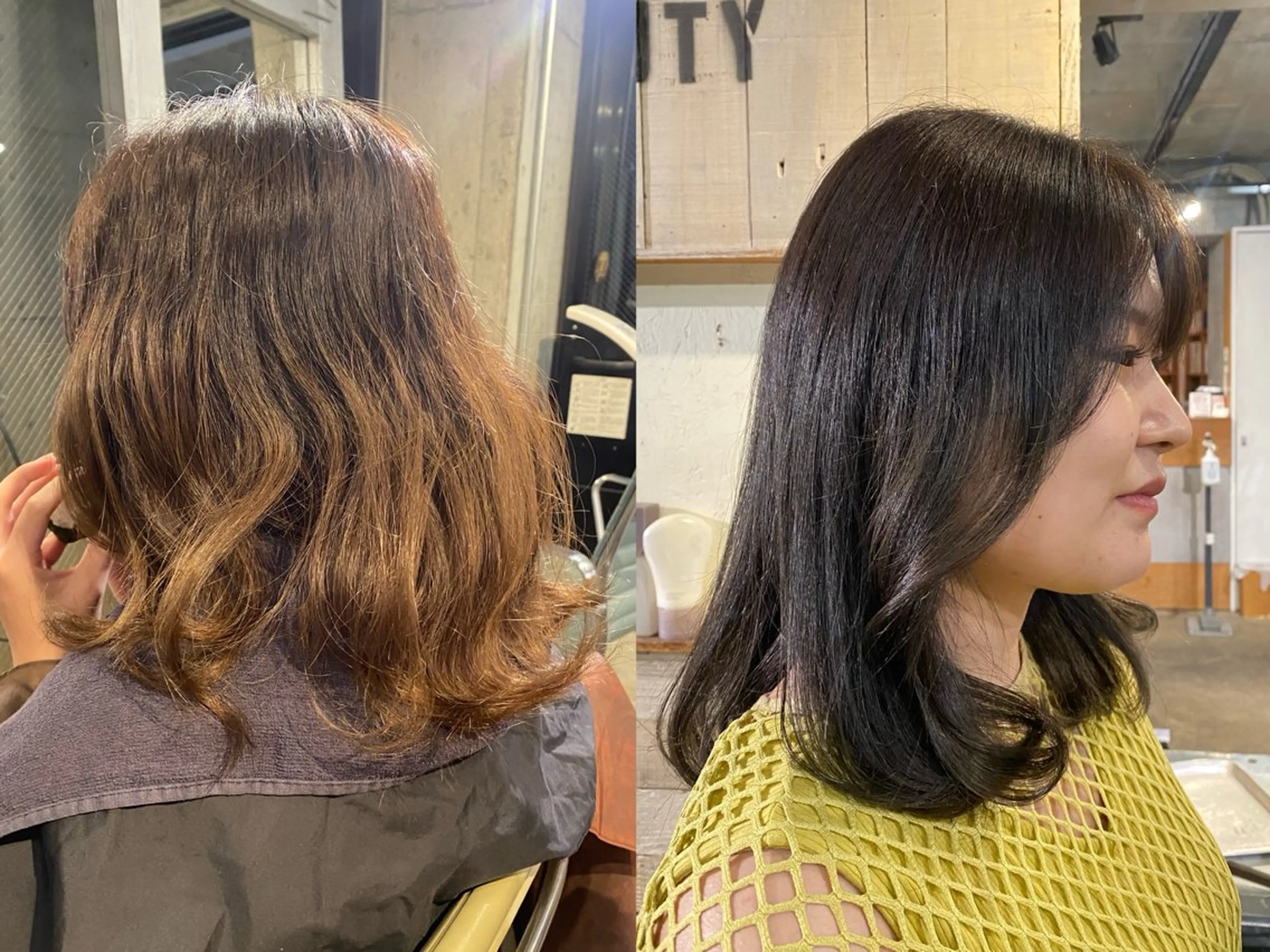 ミディアム ブリーチカラー/ブロ ンドレイヤーカットのヘアスタイル