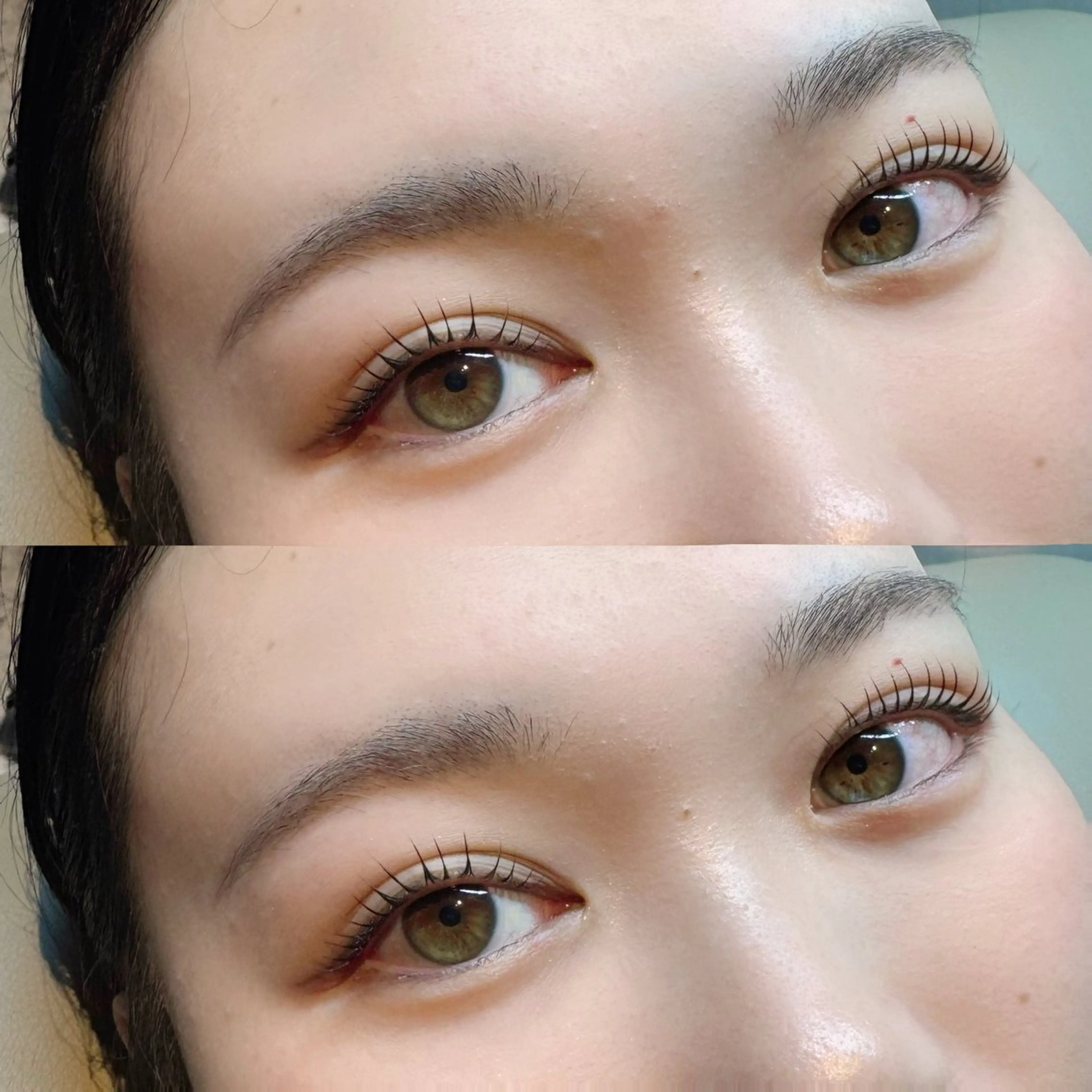 まつ毛パーマの(アイシャンプー込)とトリートメント付きの写真