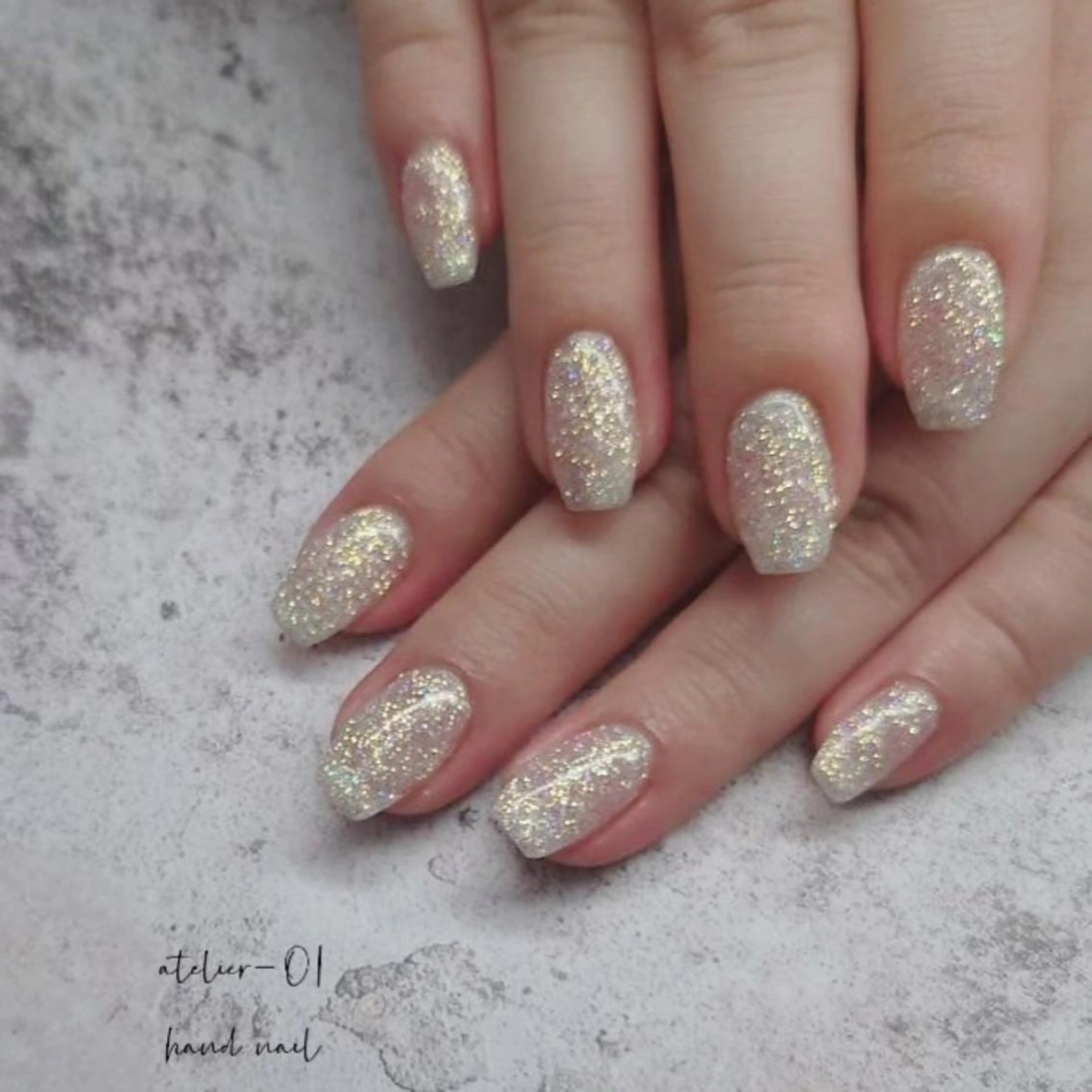 ネイル ラメ(グリッター) atelier -02tsuboのネイルデザイン