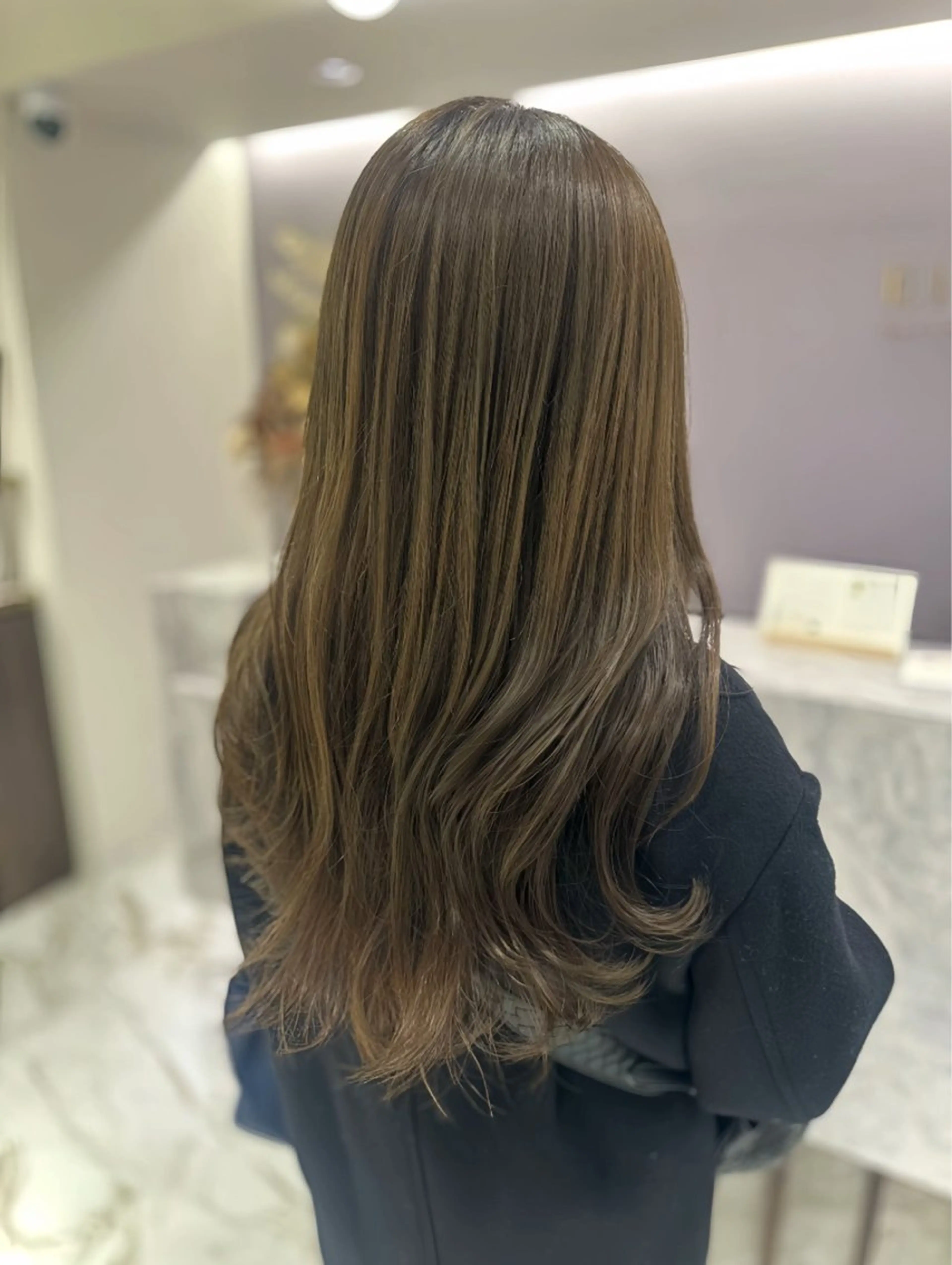 ロング カラー カット ヘアカラー ヘッドスパ 韓国レイヤー✨ yasuko銀座のヘアスタイル