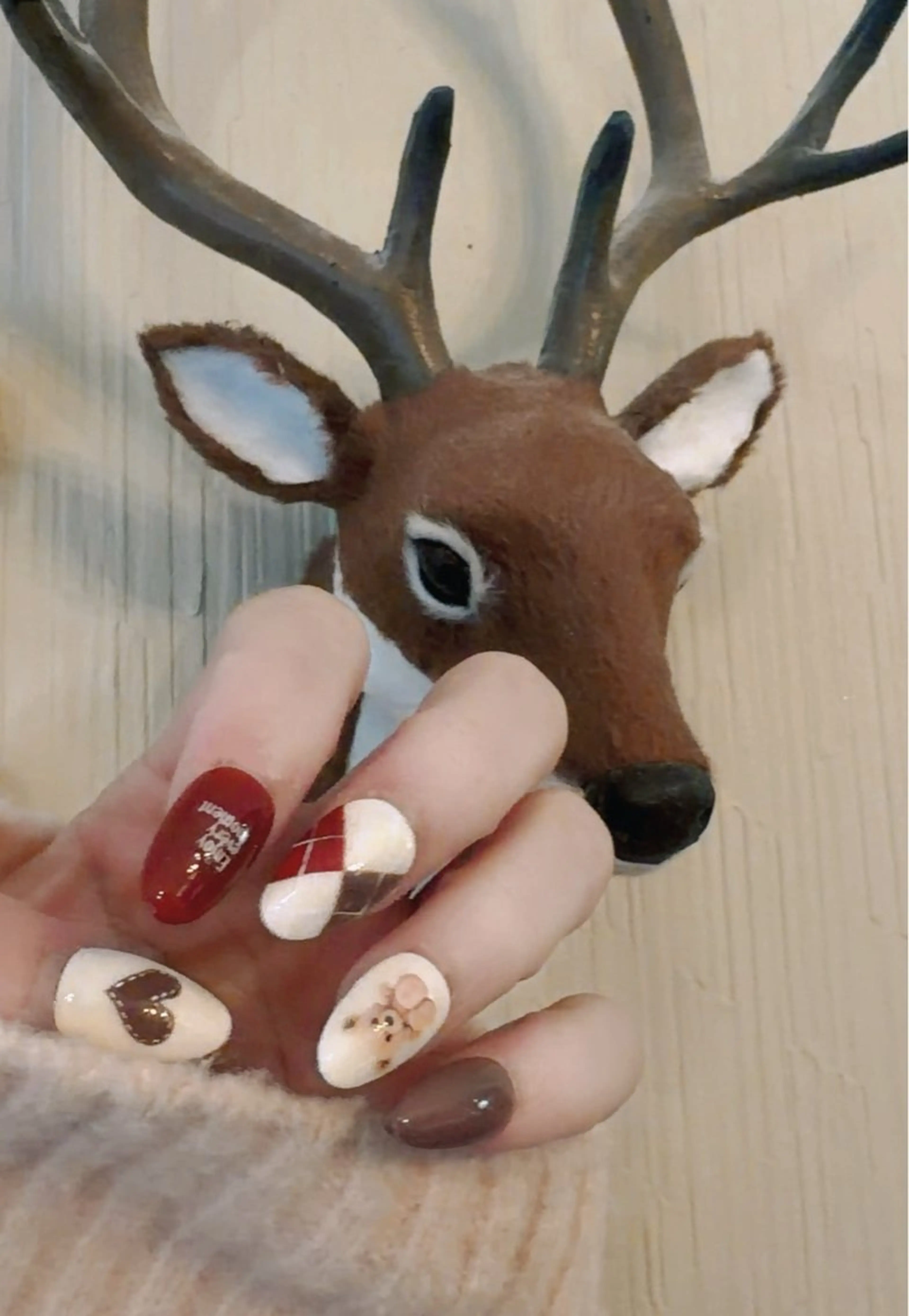 ネイル ハート 冬ネイル 大森Maylie Nailのネイルデザイン