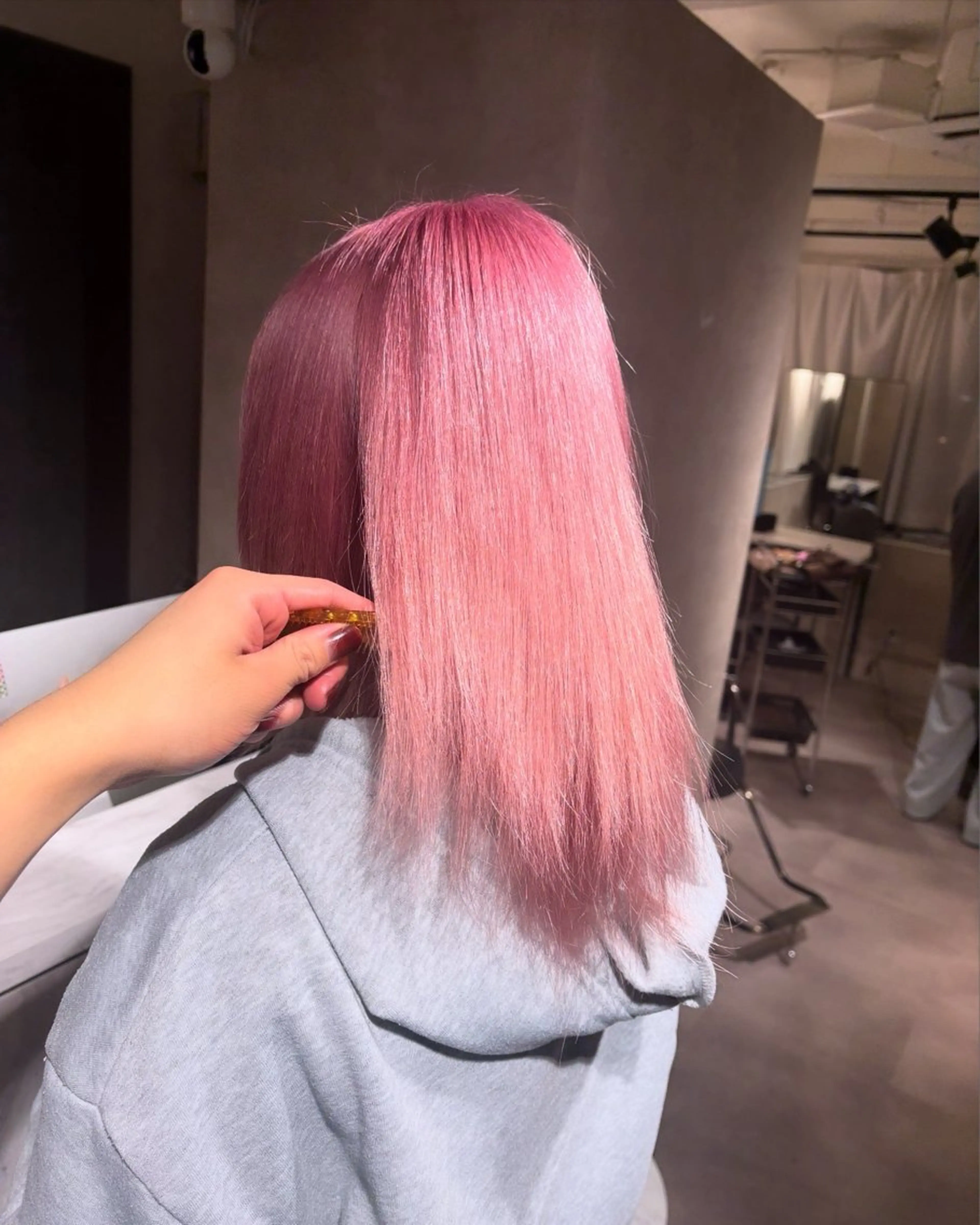 カラー ヘアカラー ヘアセット Seleneコウキ ブリーチ/ハイトーンのヘアスタイル