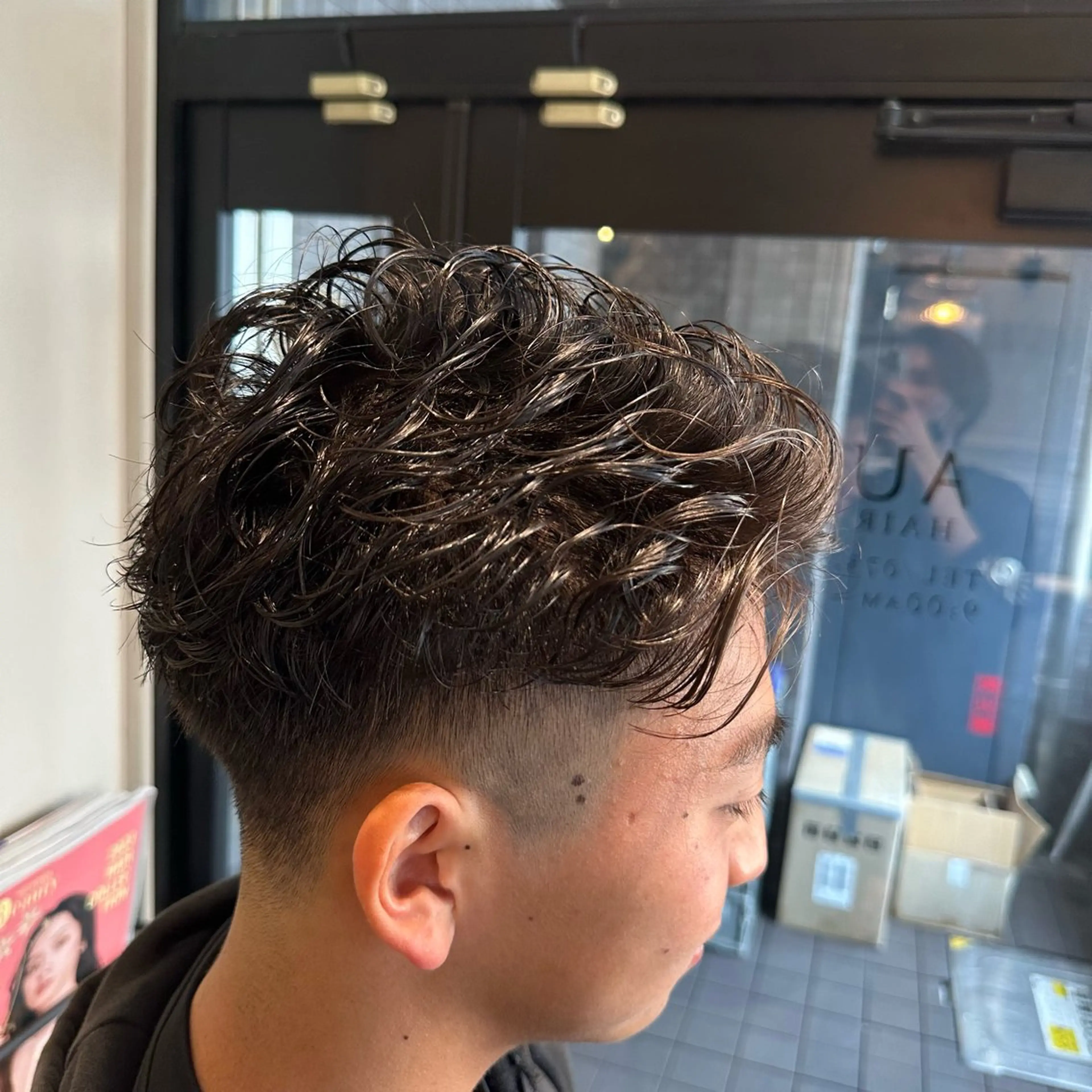 パーマ メンズ 石井秀二郎メンズ パーマ京都河原町のヘアスタイル