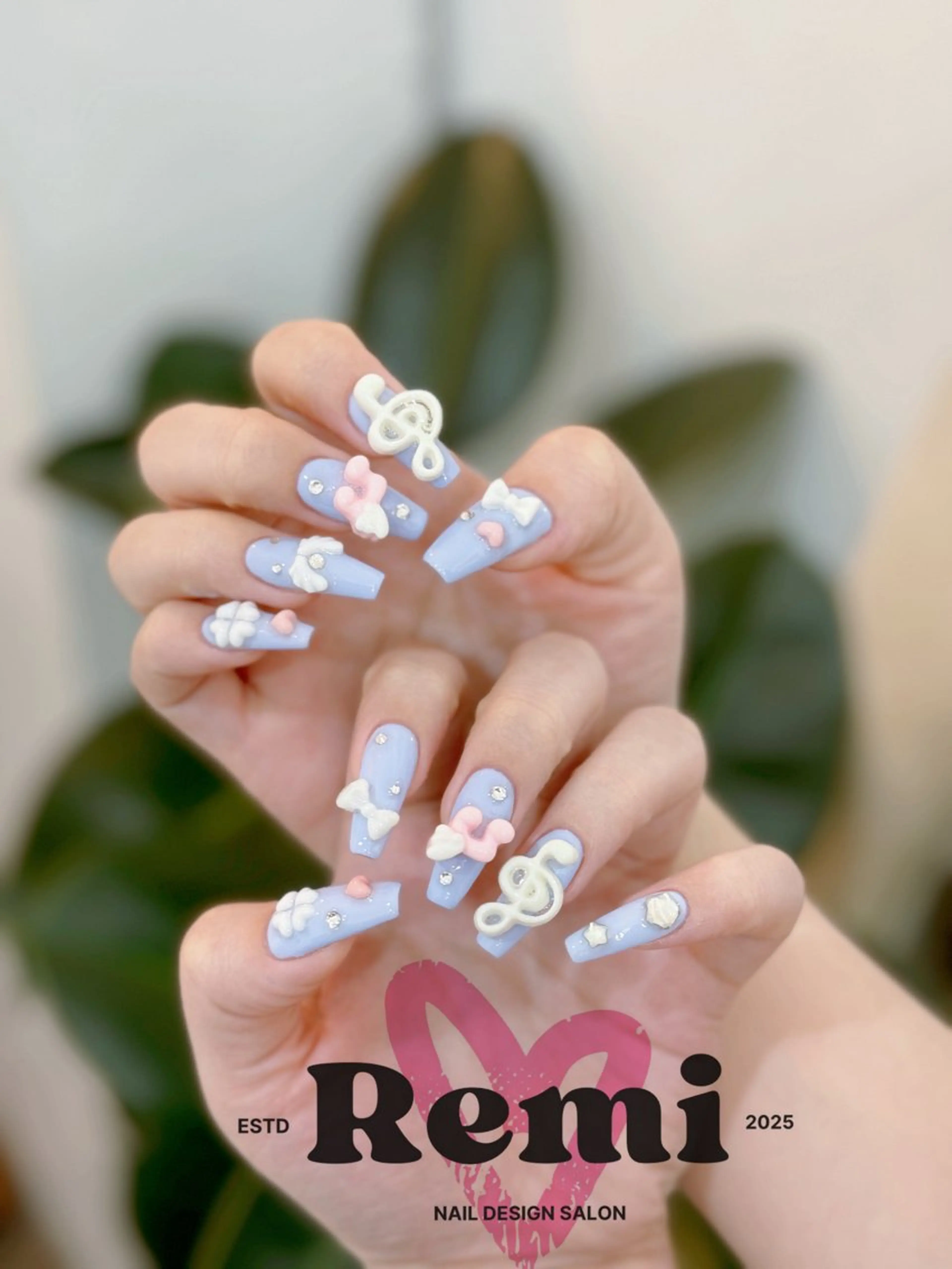 ネイル 長さ出し フレンチネイル 韓国ネイル レース マグネットネイル ハンドネイル RIKO REMIのネイルデザイン