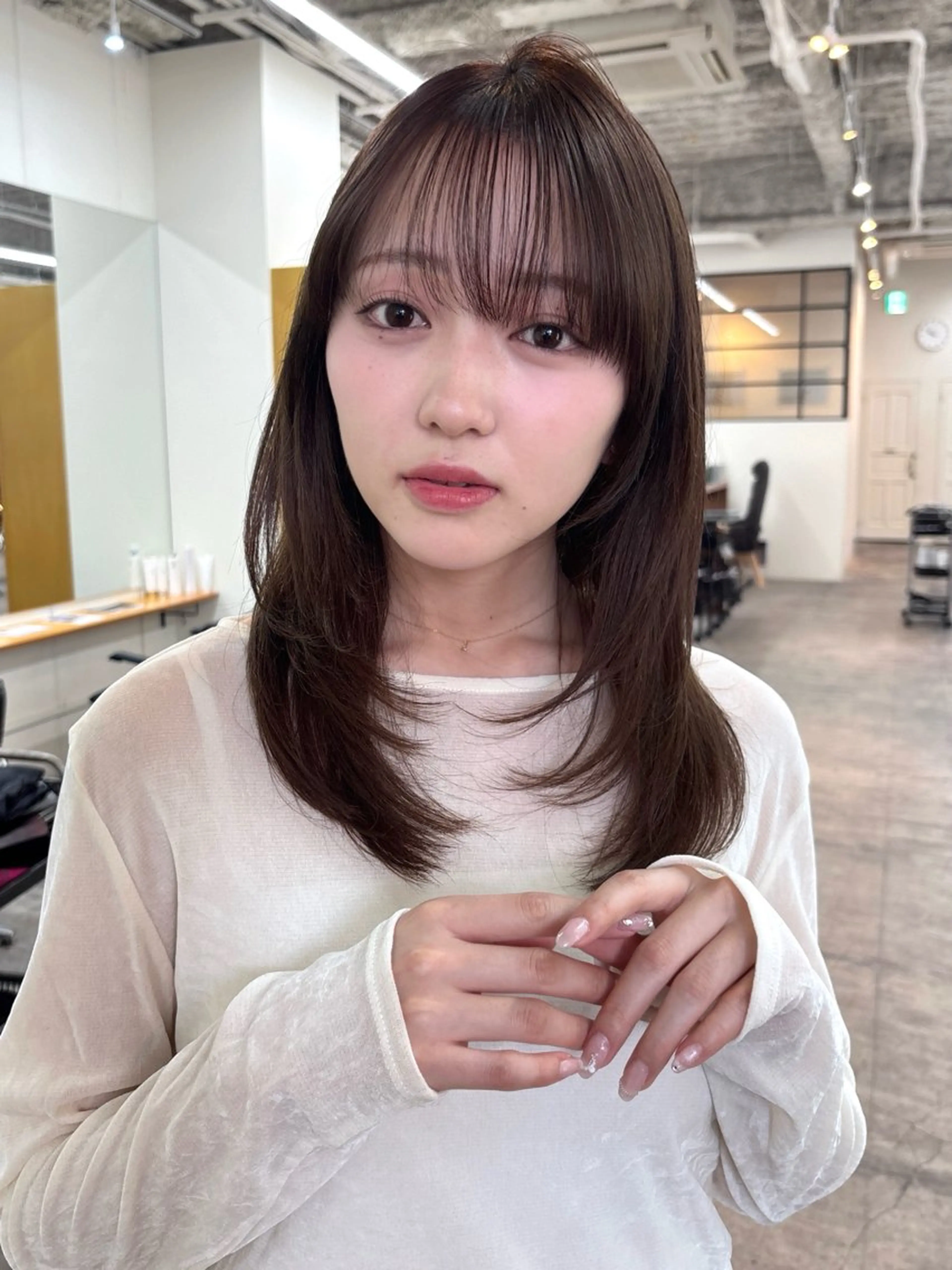 カラー 富田 朝陽のヘアスタイル