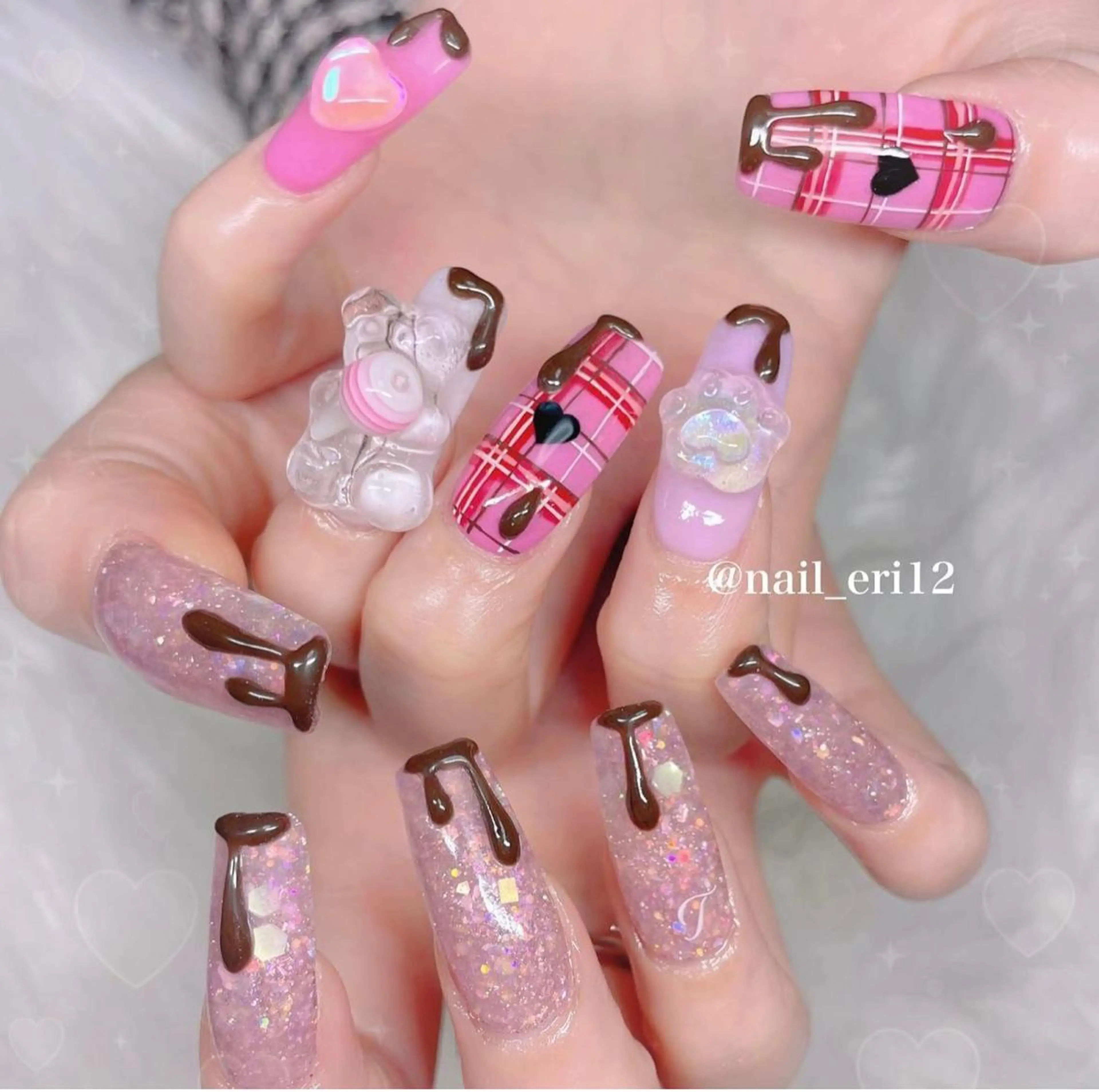 ロング nail salon &e eriのネイルデザイン