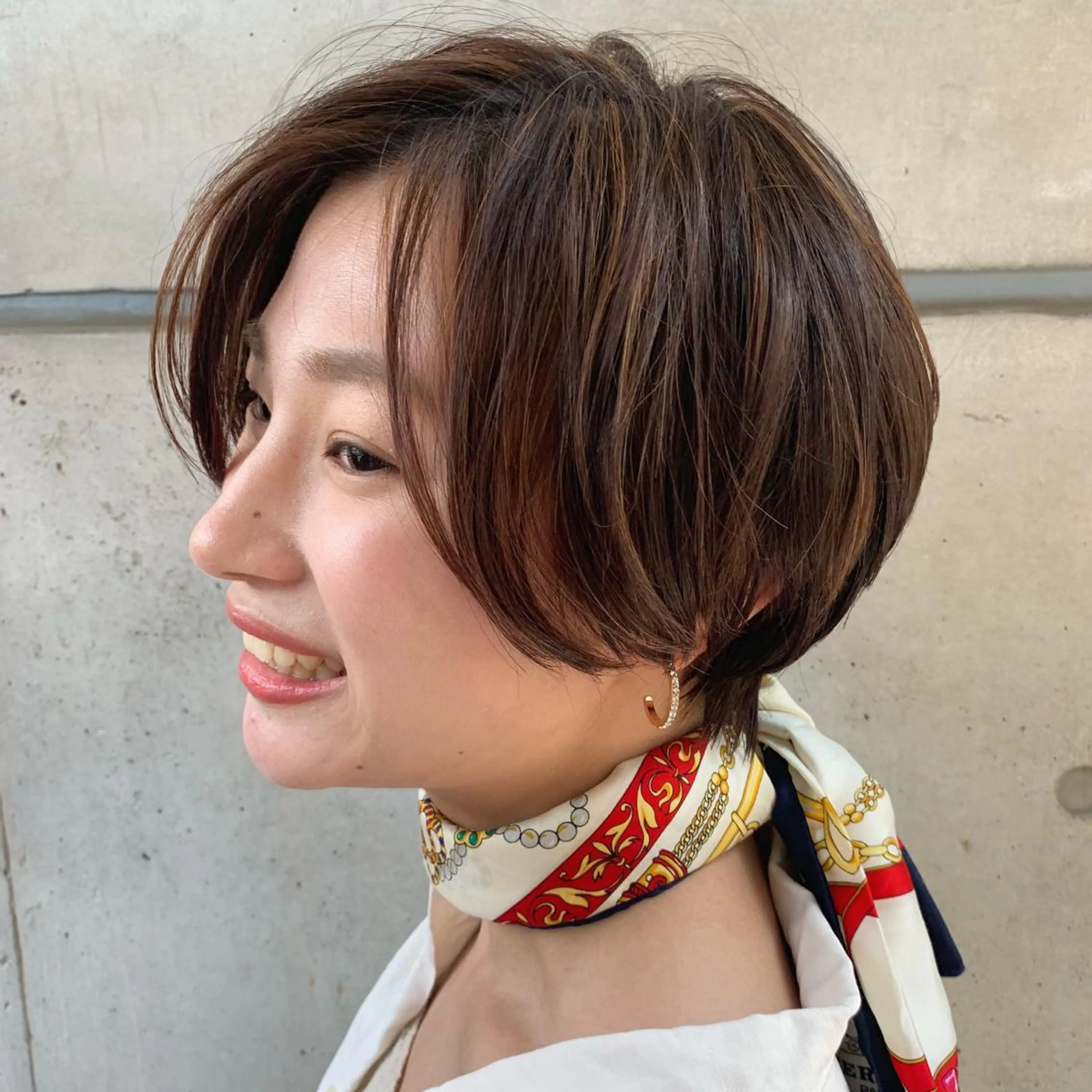 ショート パーマ ハンサムショート ショートヘア 銀座No.1髪質改善 縮毛矯正/本木のヘアスタイル