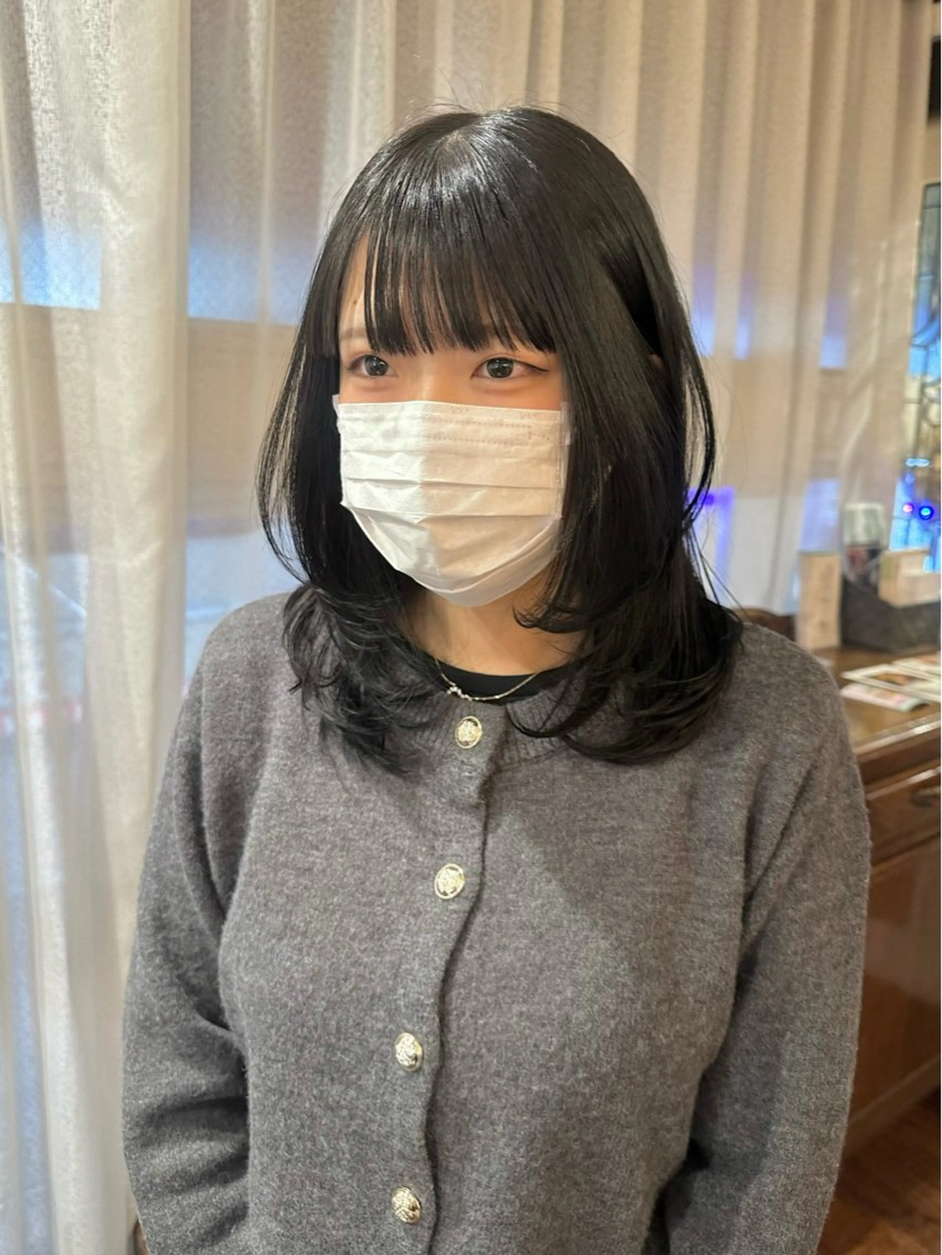 ミディアム レイヤーカット カット トリートメント 四日市/レイヤー /似合わせカットのヘアスタイル