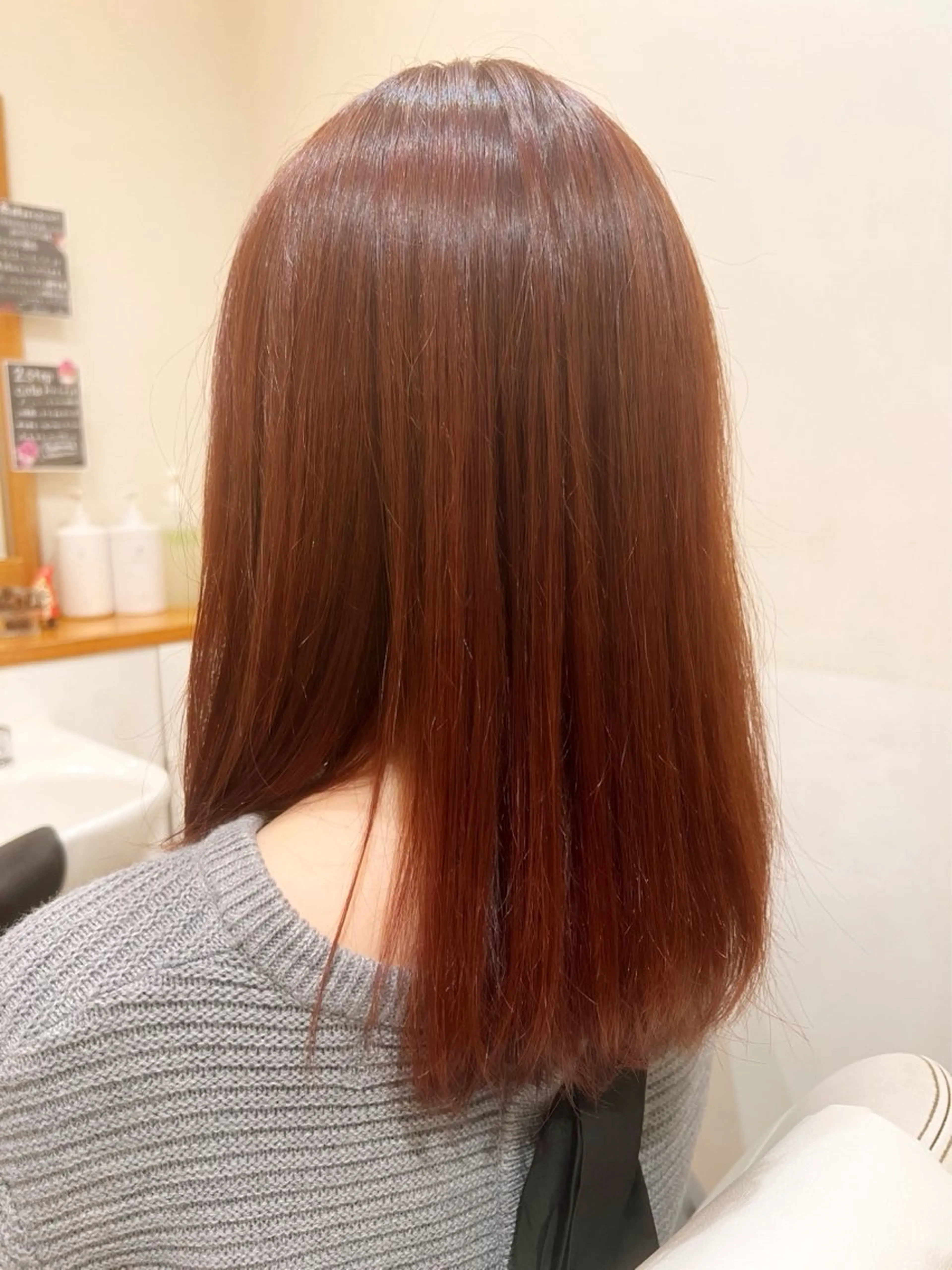 セミロング カラー アザマ　ヤスカツ _rosso 川口のヘアスタイル