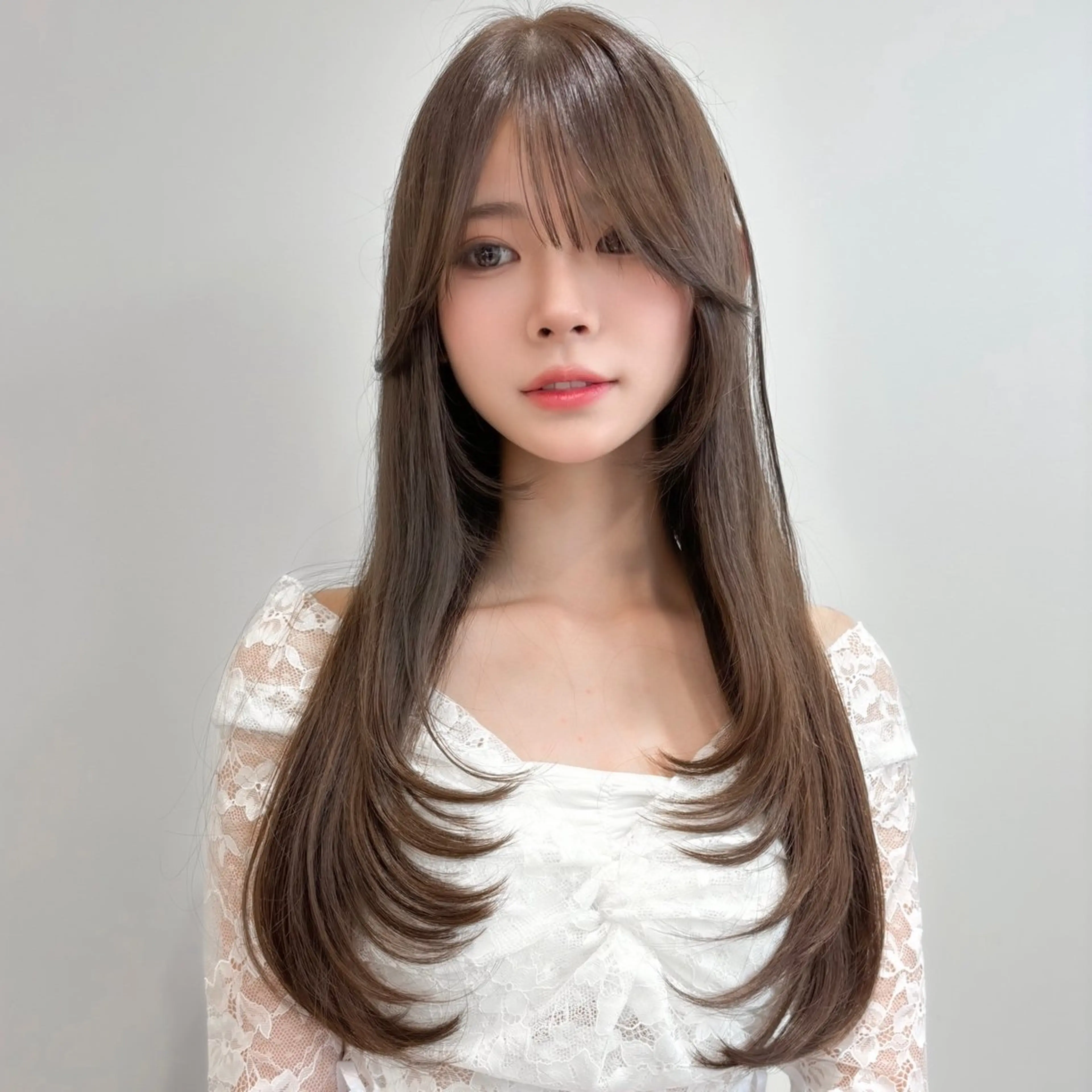 🤍新規限定🤍🇰🇷韓国レイヤーカット＋クイックトリートメント✨　¥5,980  韓国ヘア/レイヤー/顔周り/ボブの写真