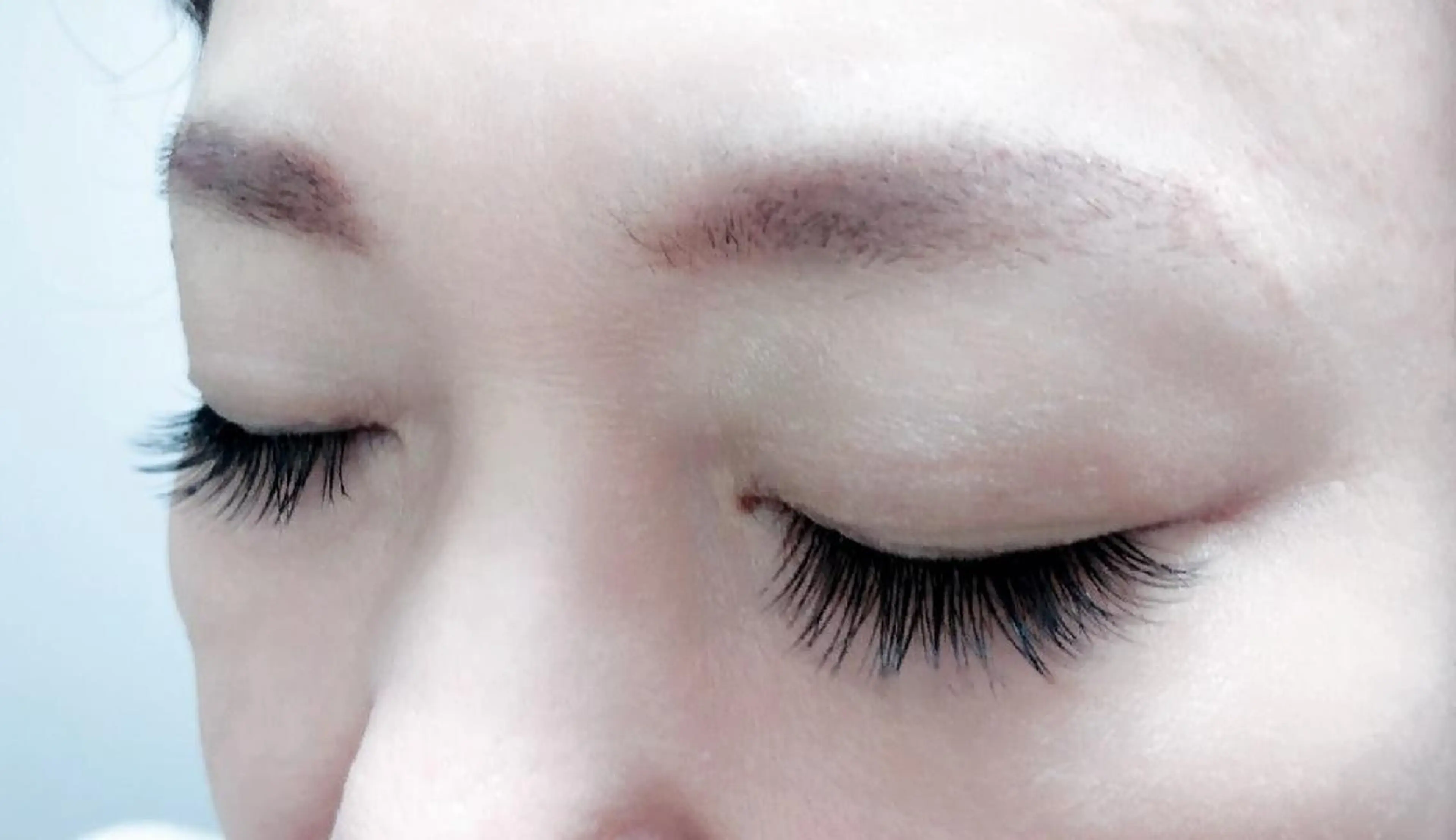 マツエク・マツパ 付け放題 キュート フラットラッシュ 下まつげエクステ 一重×まつ毛パーマ 吉岡 ゆうなのマツエク・マツパデザイン