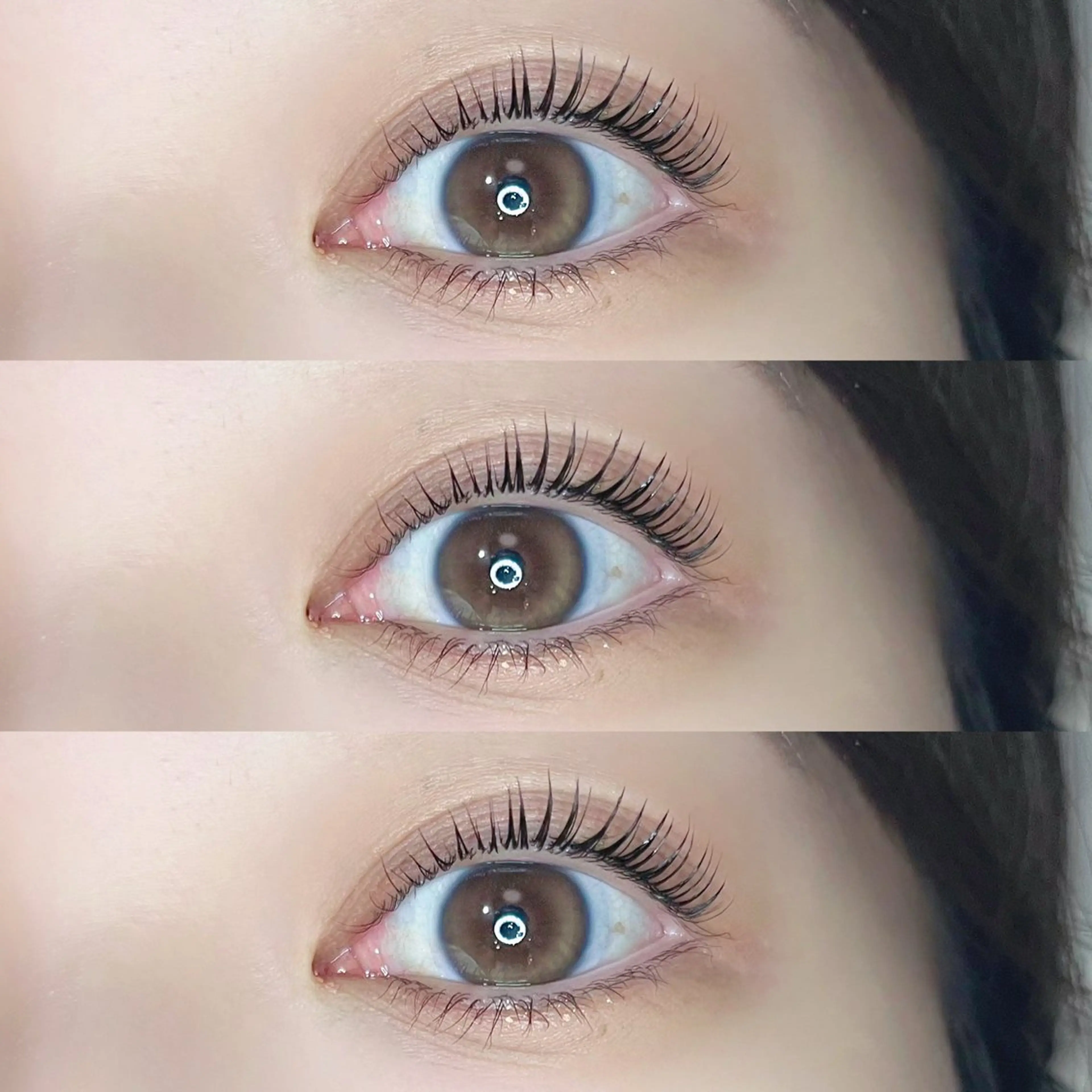 マツエク・マツパ ケラチンラッシュリフト 束感まつ毛 ナチュラル 一重×まつ毛パーマ 眉毛／まつ毛サロン Ayamiのマツエク・マツパデザイン