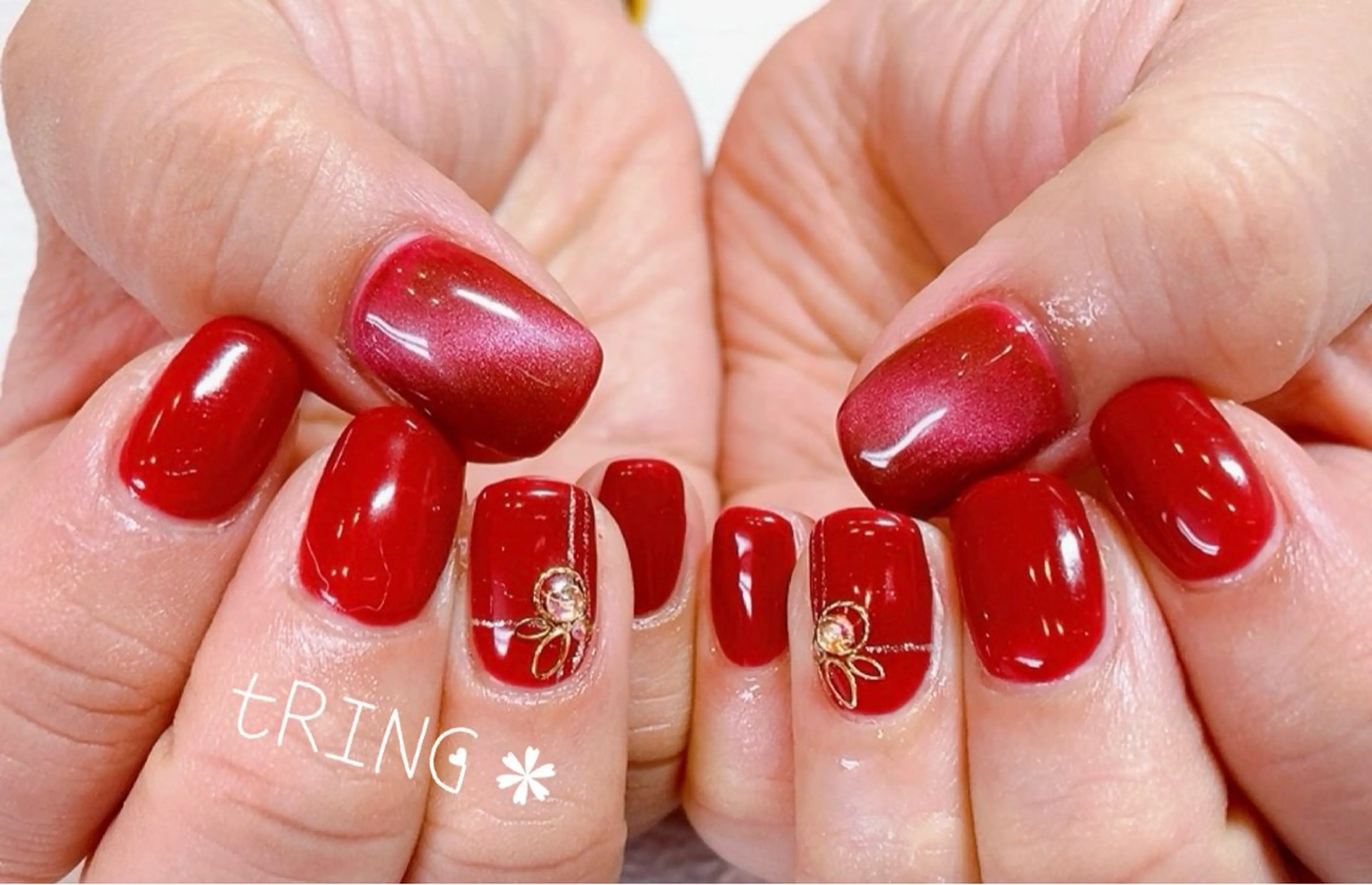 ネイル ハンドネイル tRING＊ しいの木台のネイルデザイン