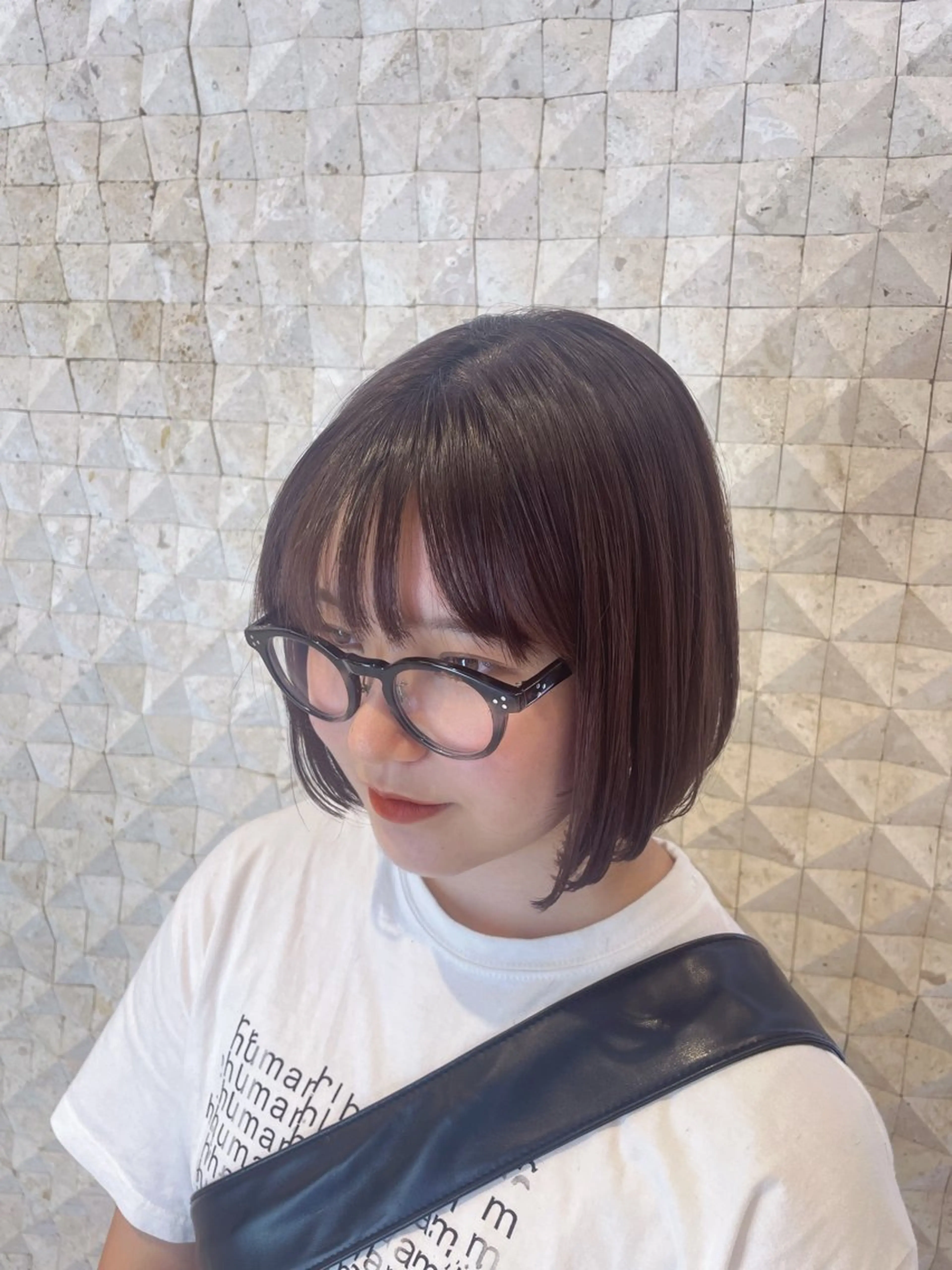 ショート 酸性ストレート 豊中/髪質改善/ レイヤーカットミヅキのヘアスタイル