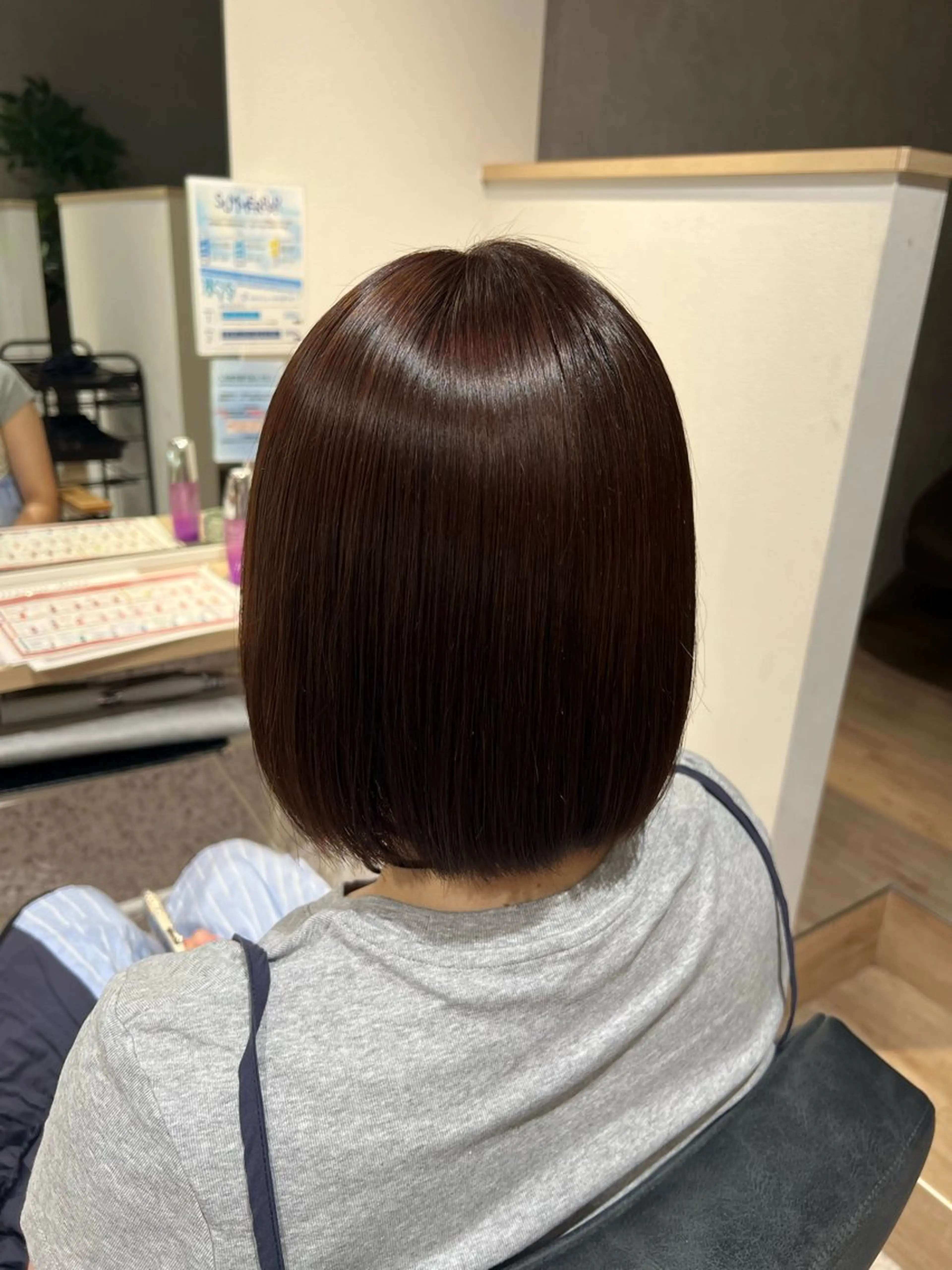 ミディアム 顔周りカット ハイライト 髪質改善 韓国風ヘア 縮毛矯正 ヘアカラー 艶カラー/ハイトーン HINA✮*｡ﾟのヘアスタイル