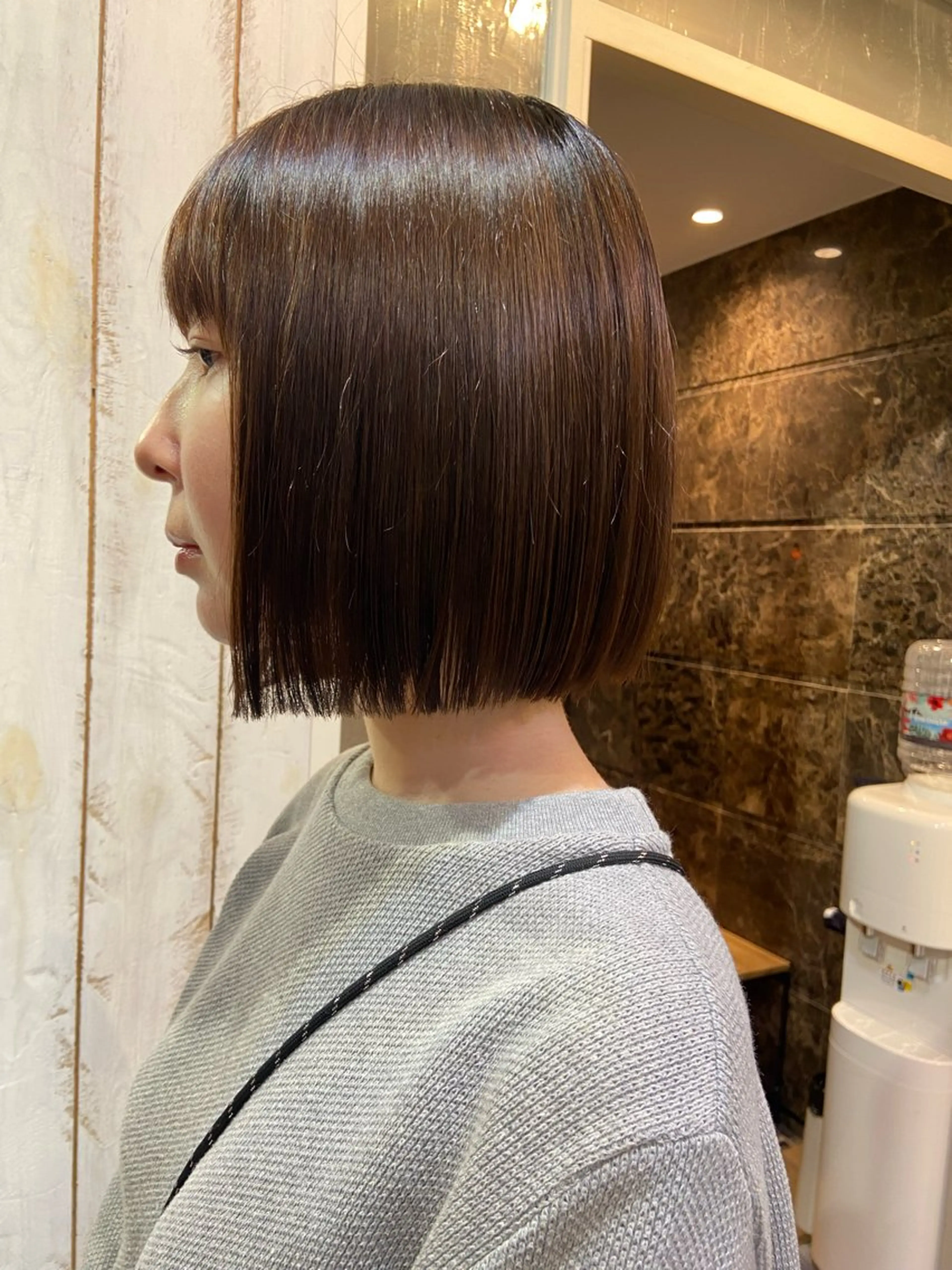 ミディアム ボブ 表参道/艶カラー 岩倉稜真のヘアスタイル