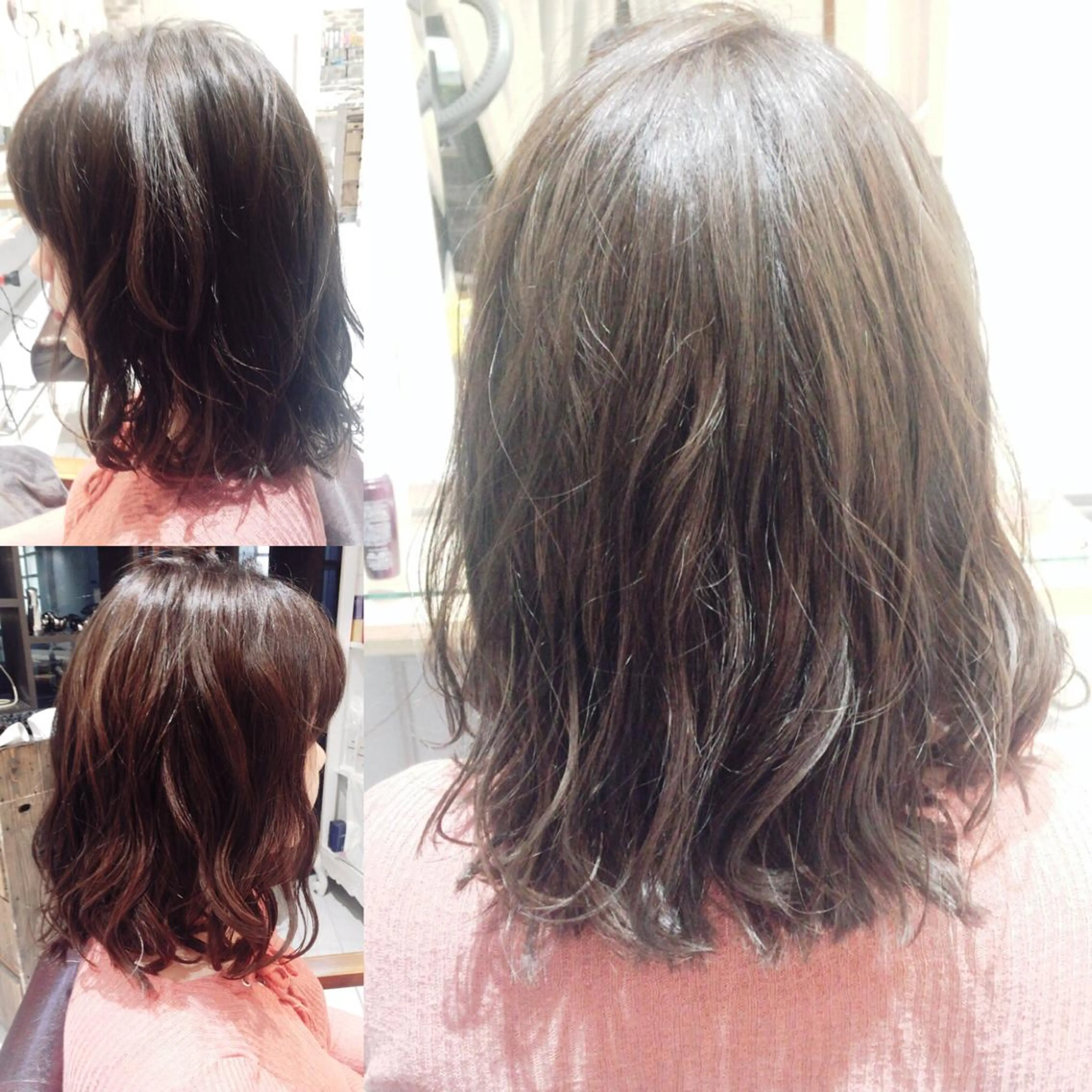 ミディアム カラー アッシュ 透明感カラー ボブ 【ツヤ髪美容師】 ツダケイスケのヘアスタイル