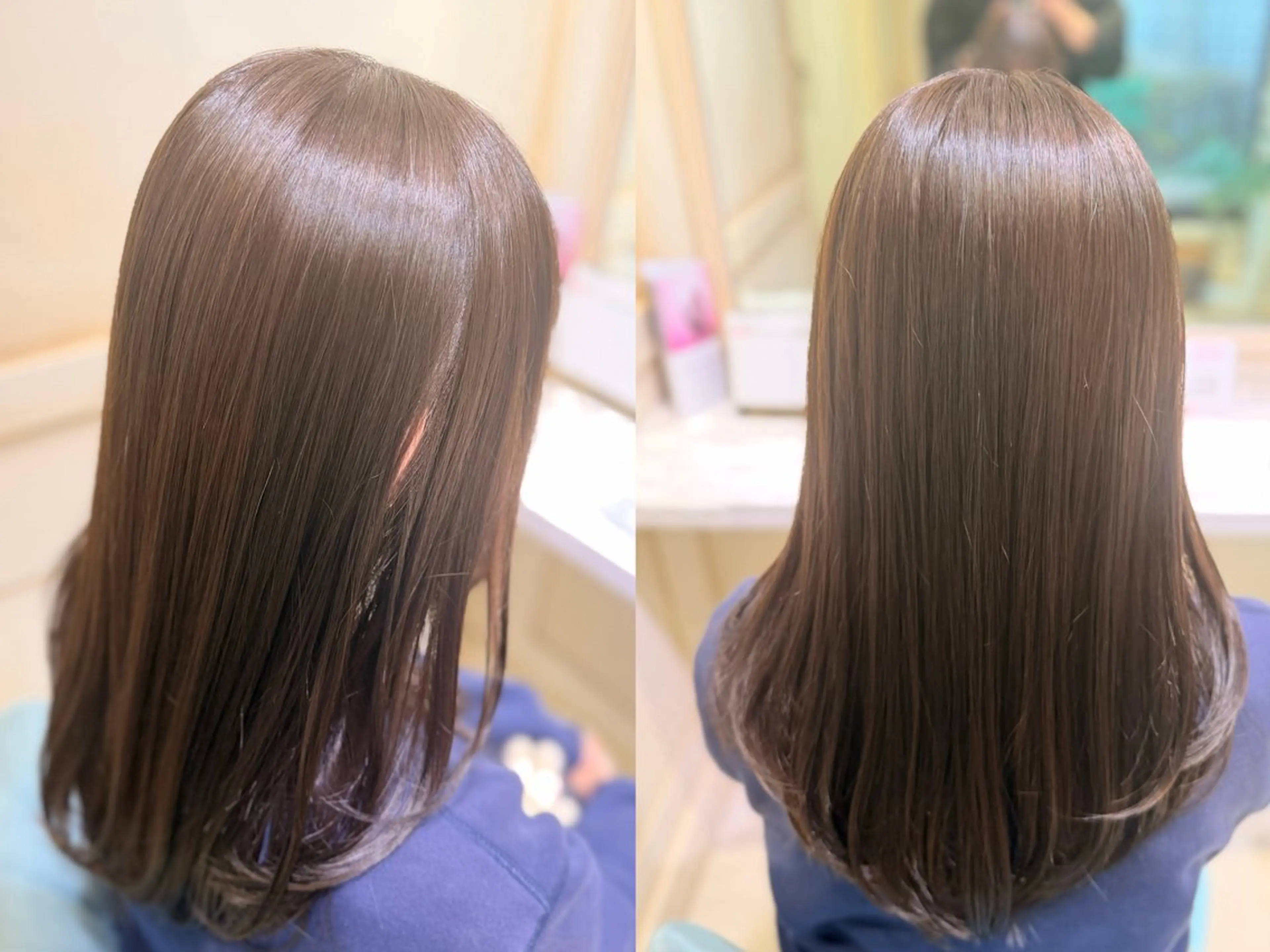 セミロング カラー 艶髪✨ 徳丸 瞭のヘアスタイル