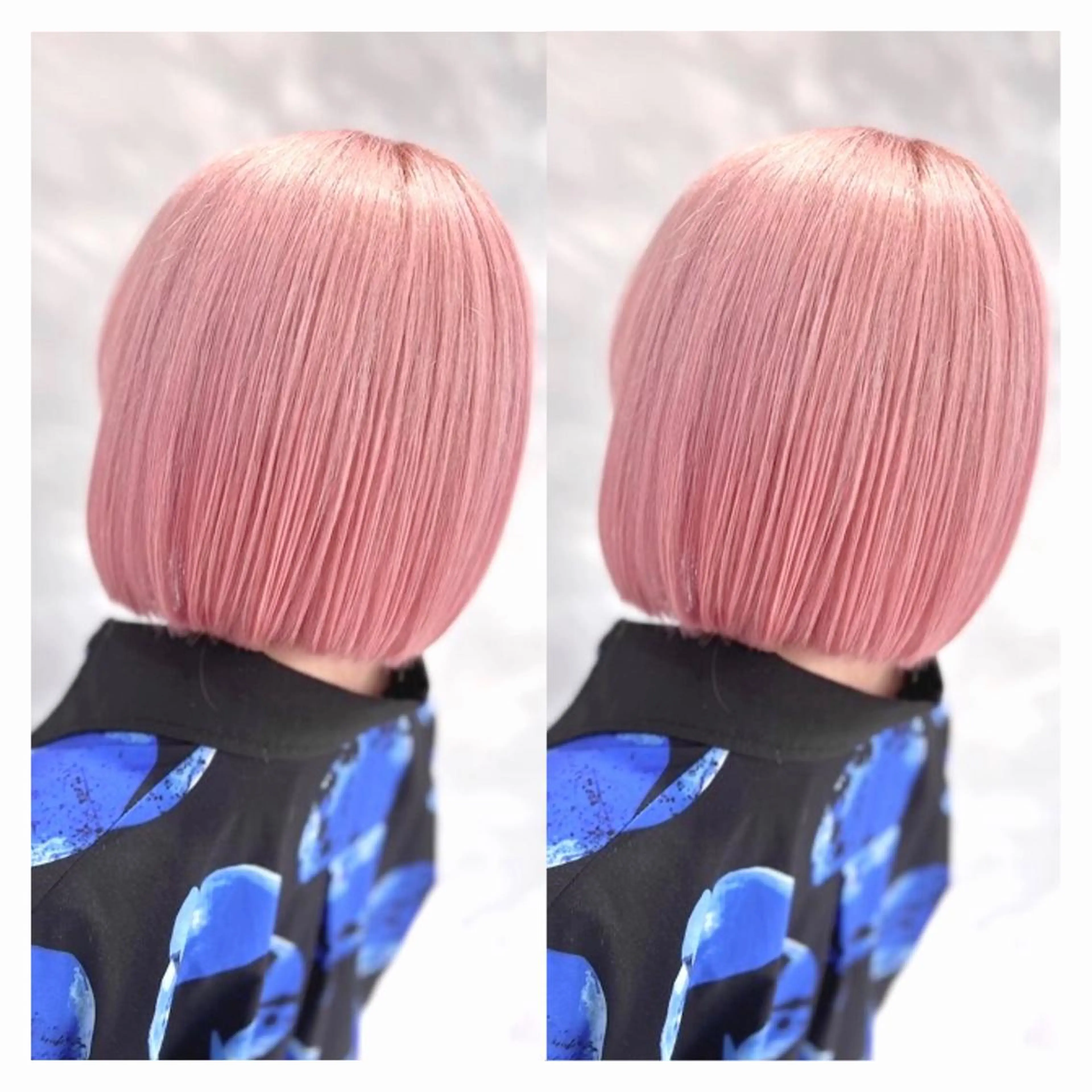 ショート カラー ピンクカラー 🖤kana/艶髪/ 韓国風暗髪カラー🖤のヘアスタイル