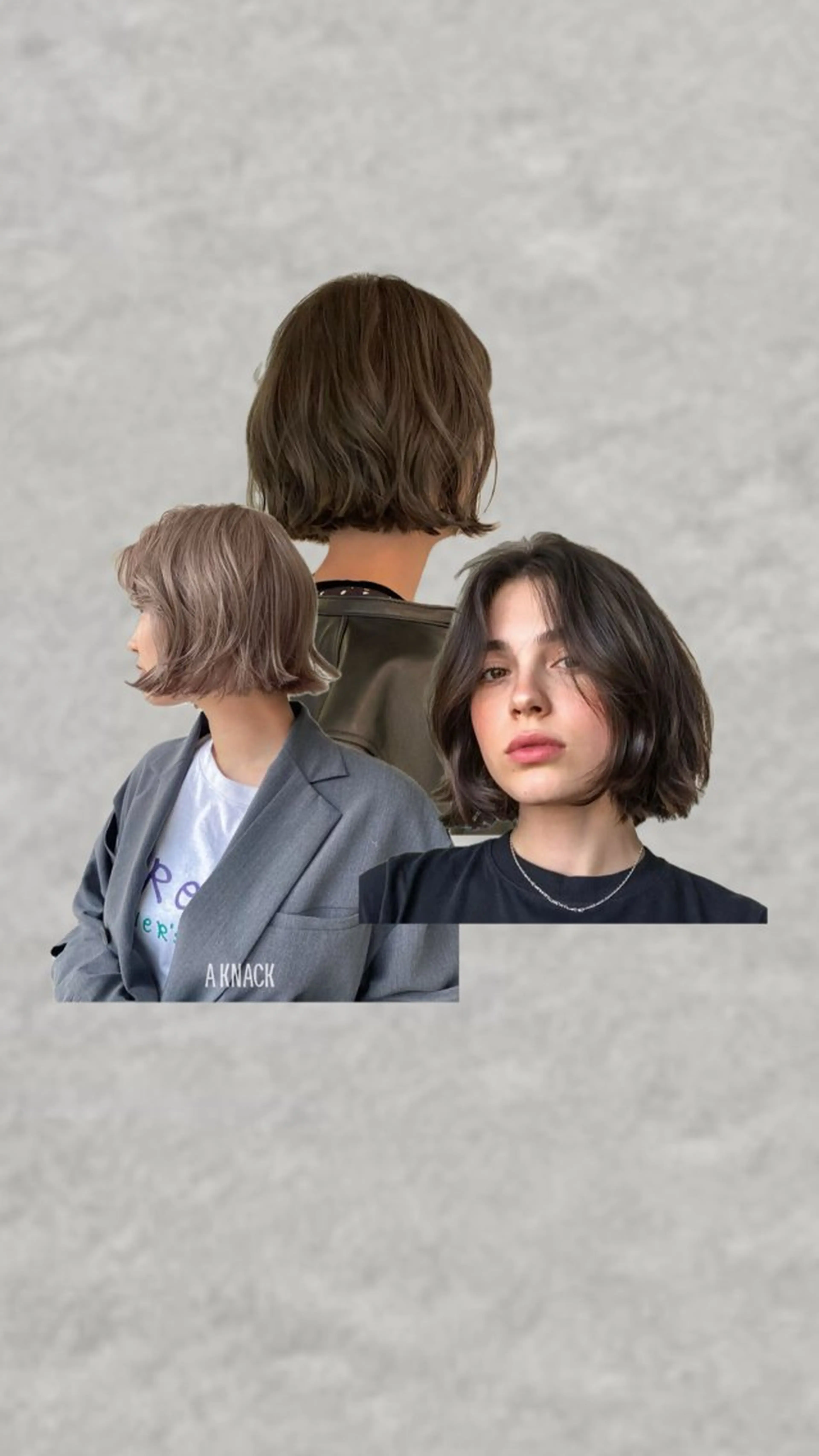 海外風ボブカットの写真