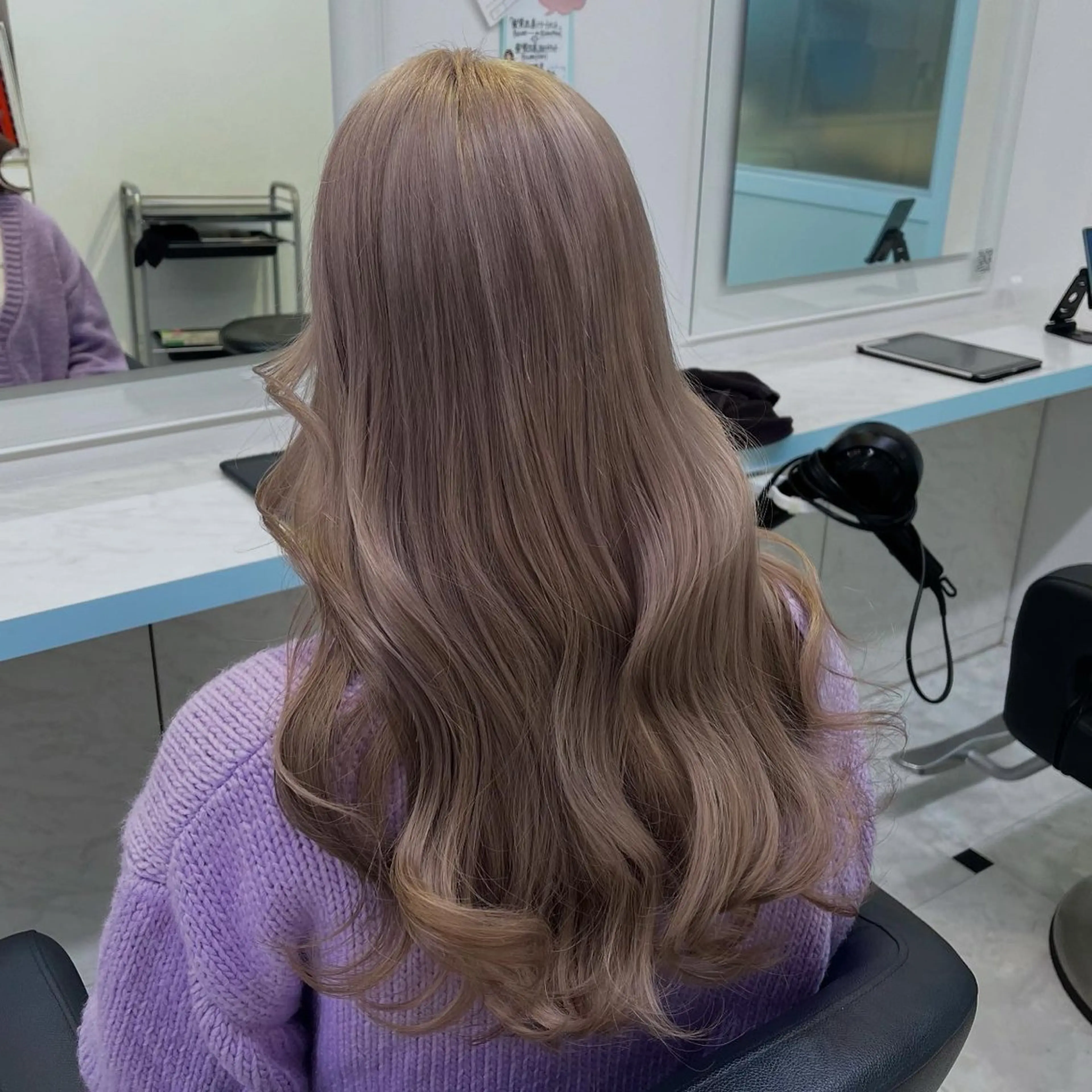 ロング カラー ヘアカラー トリートメント ブリーチカラー 🩵MIZUKIのヘアスタイル