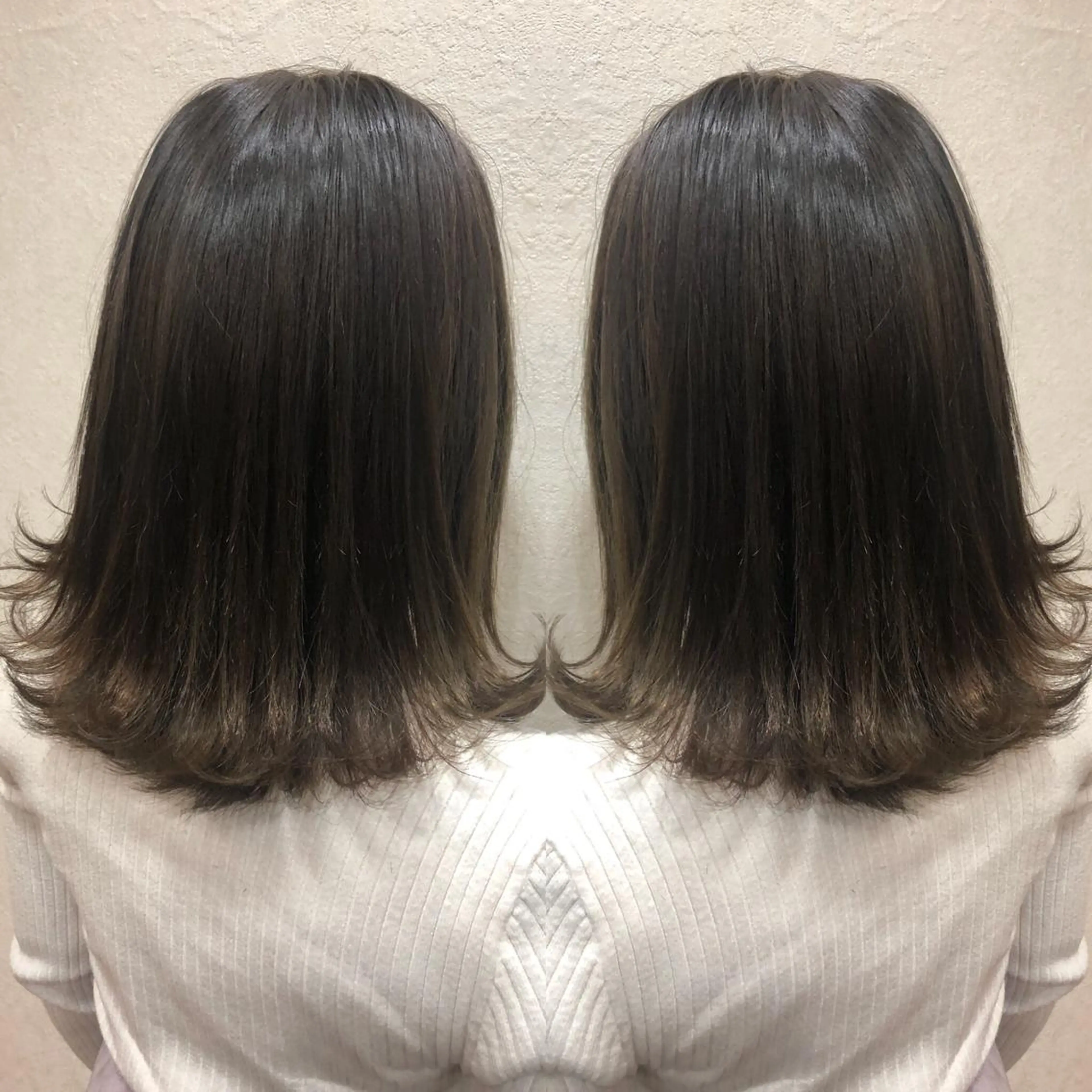 ミディアム カラー ♡美髪•艶髪♡砂川 なつきのヘアスタイル