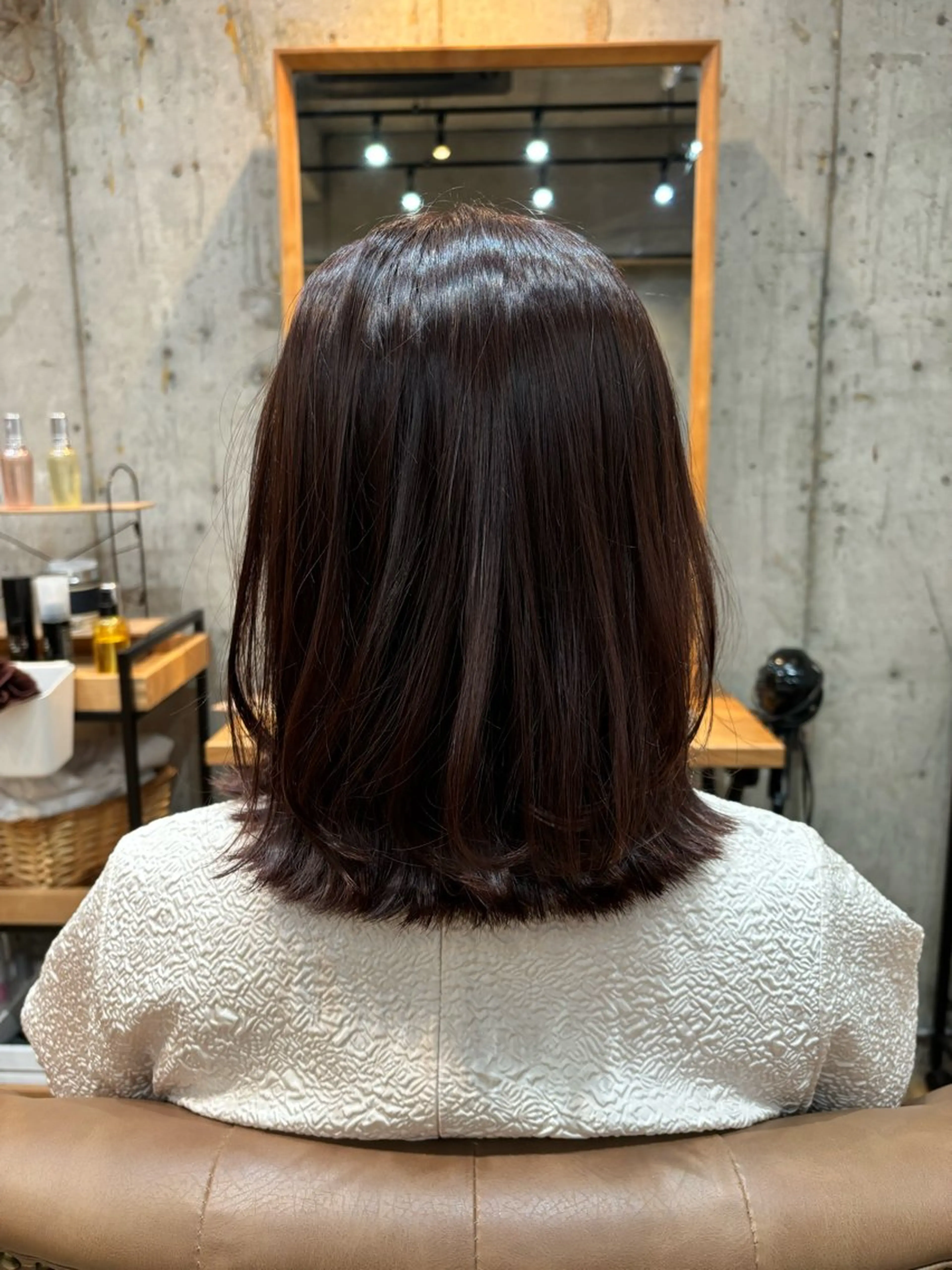 ミディアム ミディアムレイヤー レイヤーカット カット ヘアカラー トリートメント ♡ FUU♡のヘアスタイル