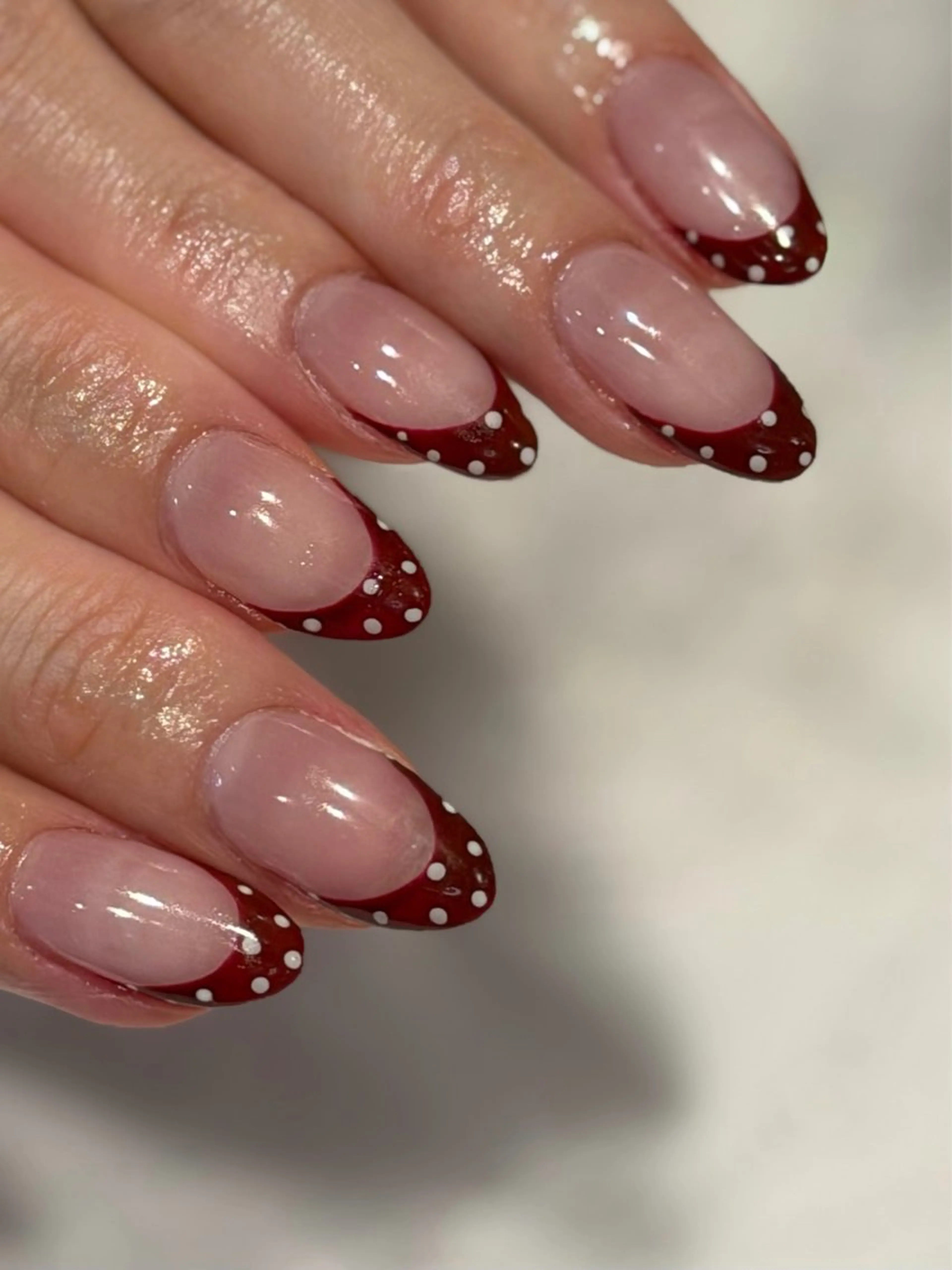 ネイル 持ち込み yume 大人ガーリーネイルのネイルデザイン