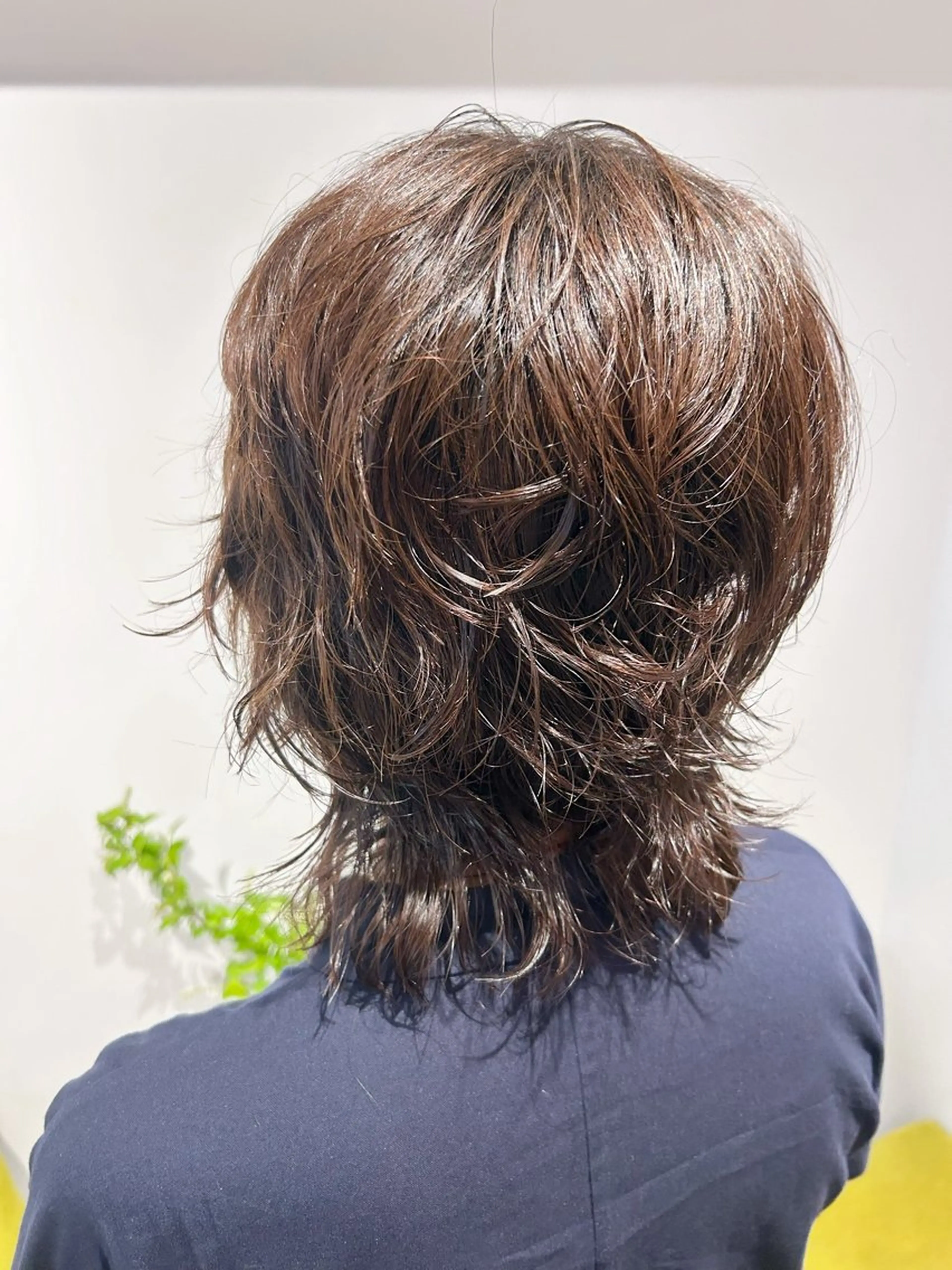 ミディアム パーマ ミディアムパーマ ウルフカット PIS／ NAHOのヘアスタイル