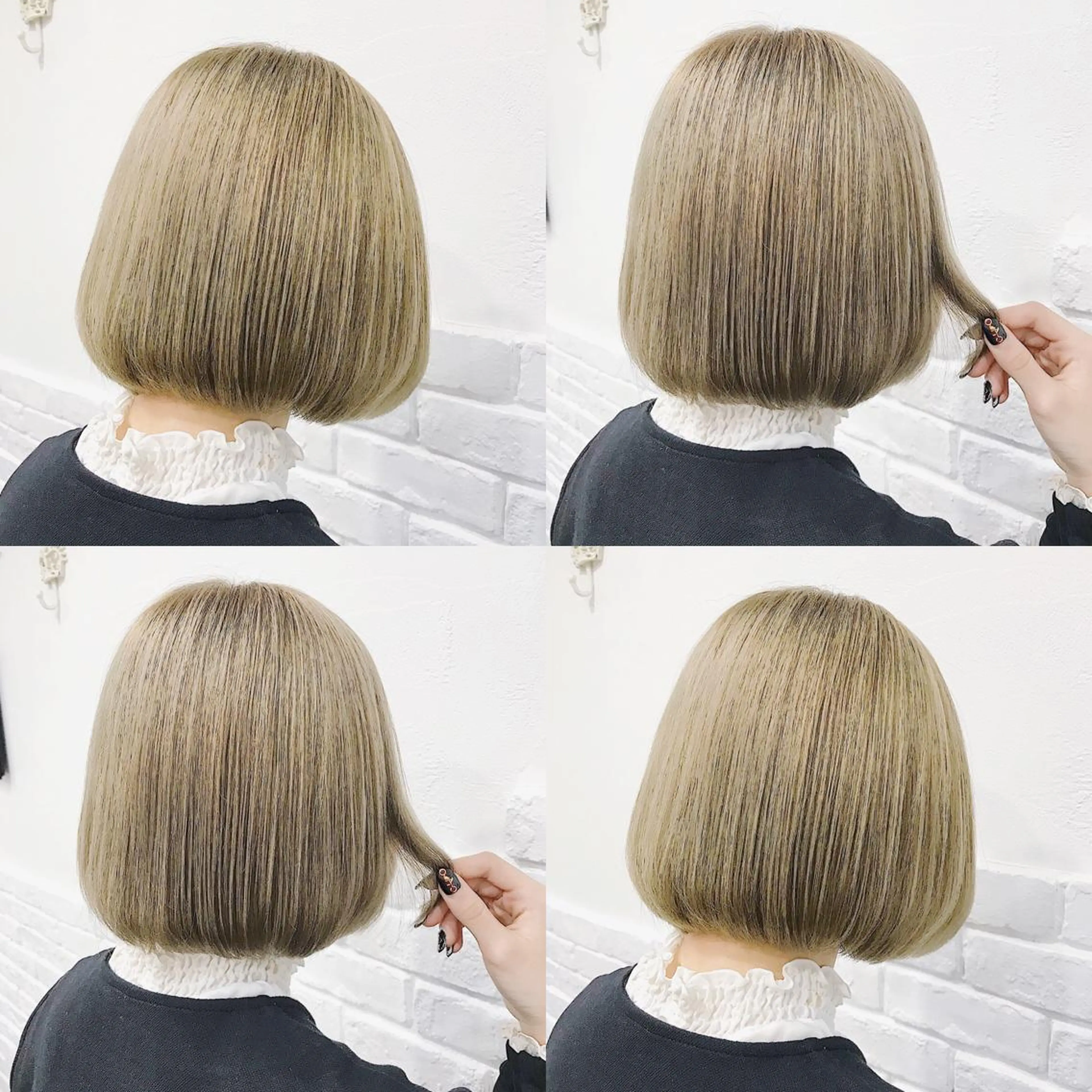 ミディアム カラー ヘアアレンジ ヘアカラー トリートメント TAKUMAブリーチ /切りっぱなし🪽のヘアスタイル