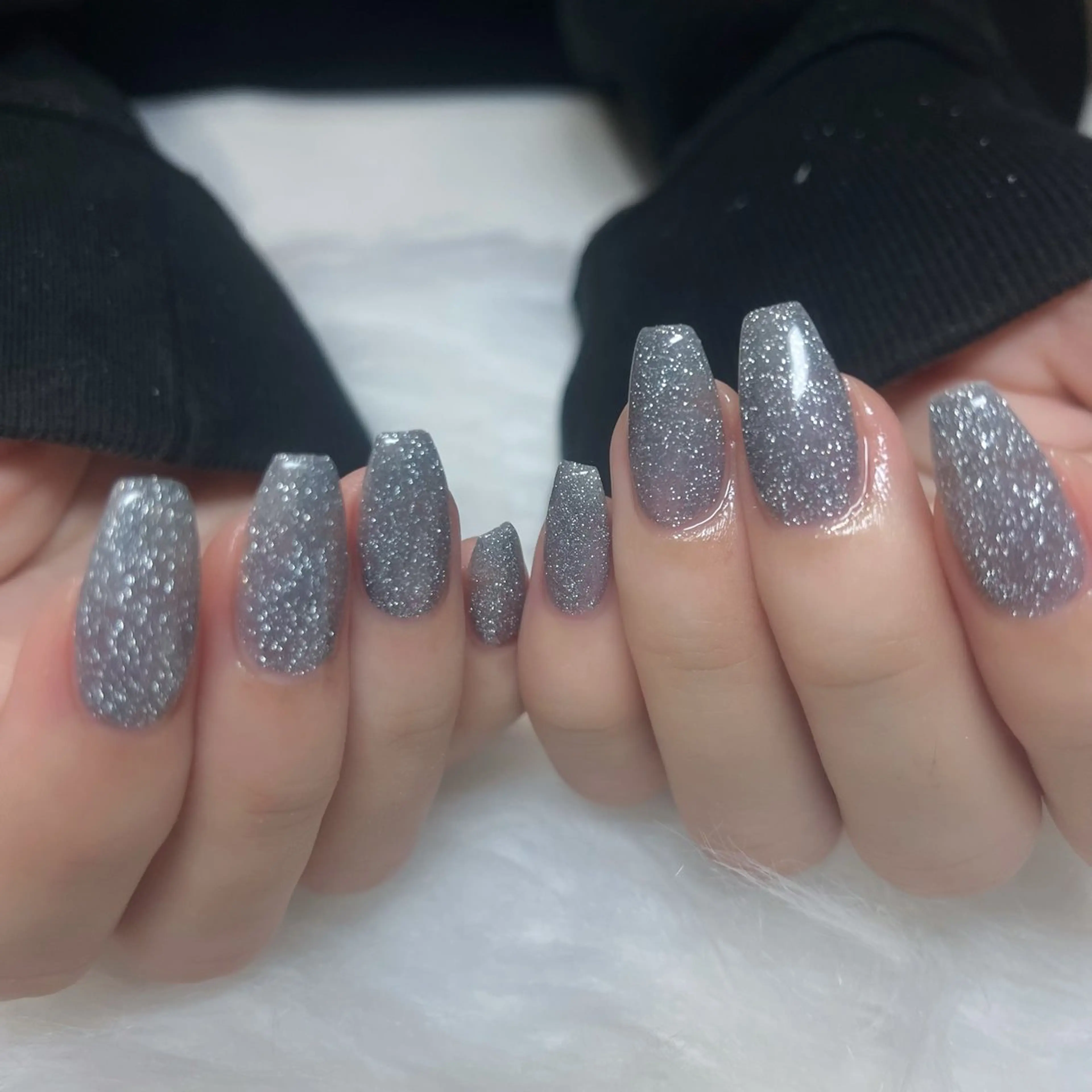 ネイル フラッシュネイル キラキラネイル ラメ(グリッター) ワンカラーネイル ✩.*˚ kanaのネイルデザイン