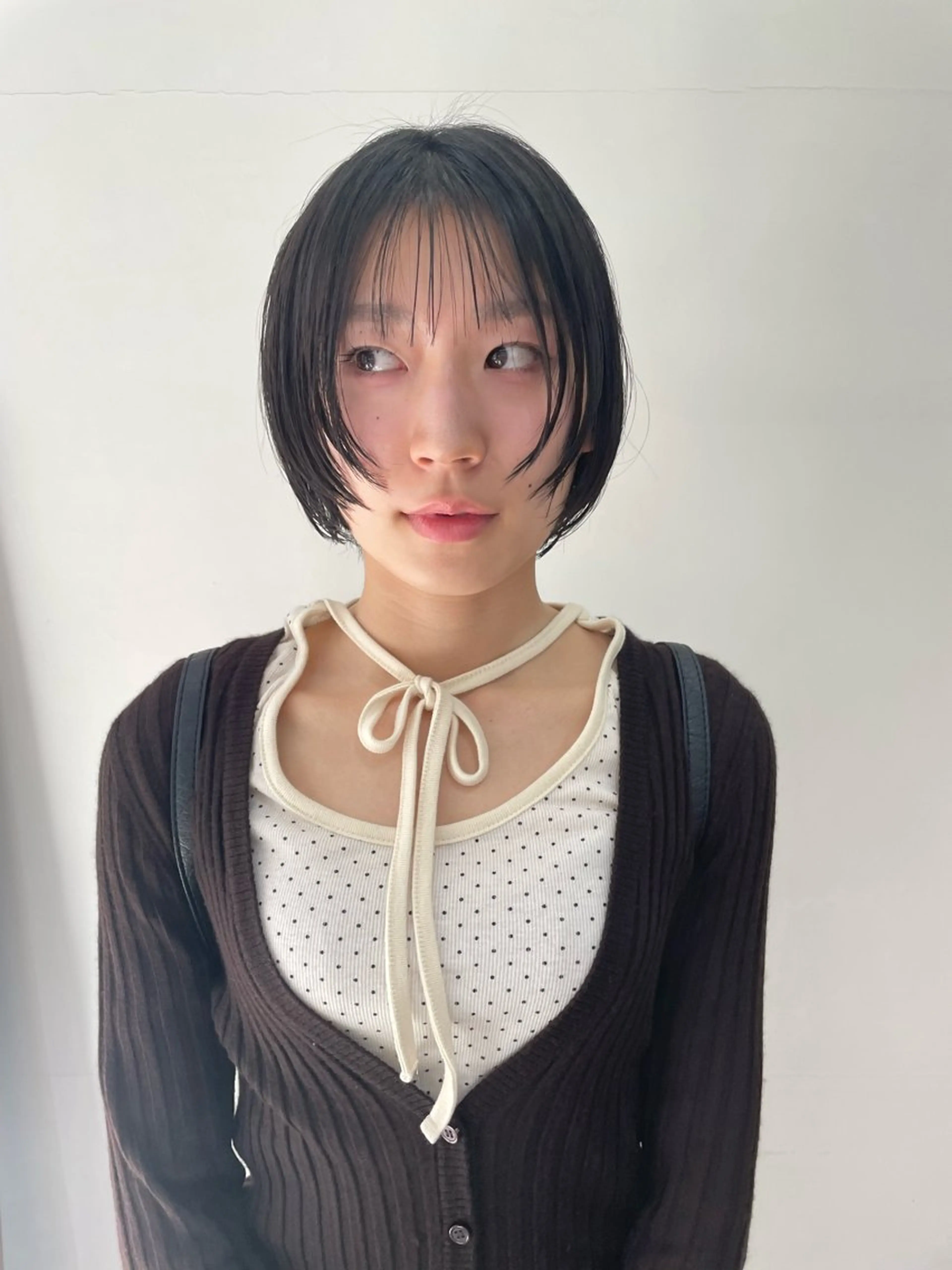 ミディアム カラー パーマ ヘアアレンジ メンズ 顔まわりレイヤー 顔周りカット レイヤーカット カット ヘアカラー トリートメント tatsumi/ボブ ウルフ/レイヤーのヘアスタイル