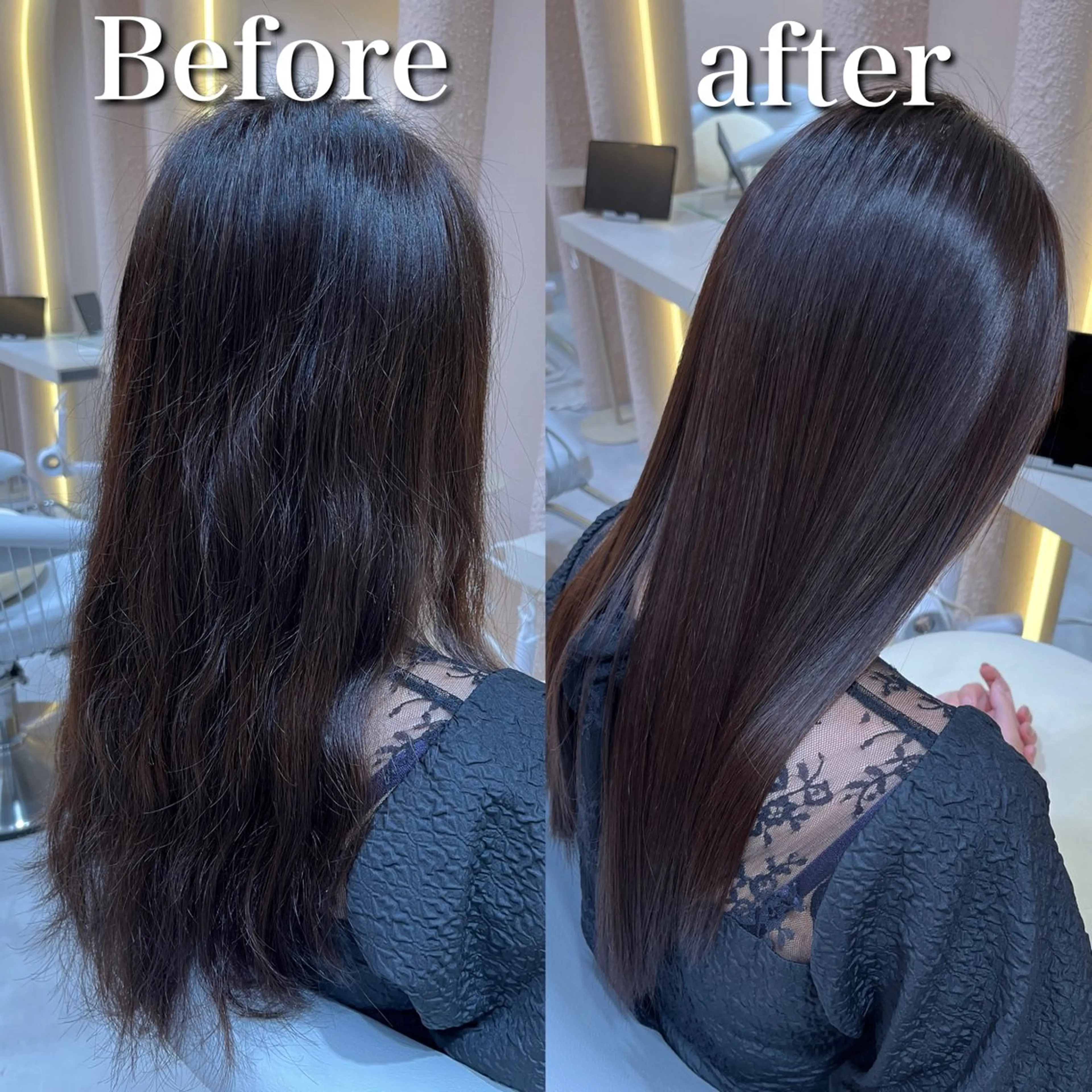 ロング 縮毛矯正 トリートメント レイヤーボブ特化/ 横浜/伊藤　怜のヘアスタイル