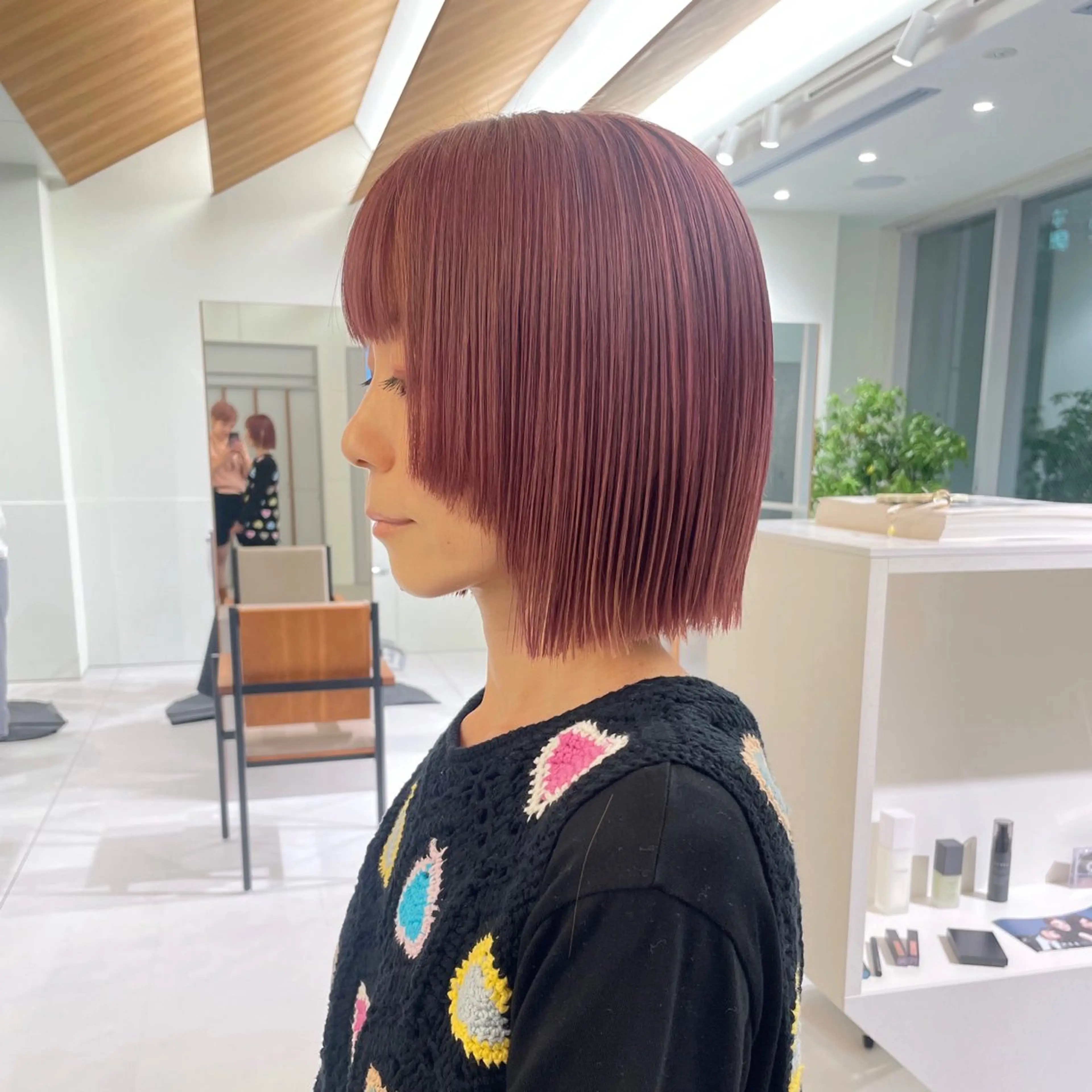 ショート カラー ベージュカラー 透明感カラー ダブルカラー カット ヘアカラー トリートメント 髪質改善/ボブ 🌻Mutsumiのヘアスタイル