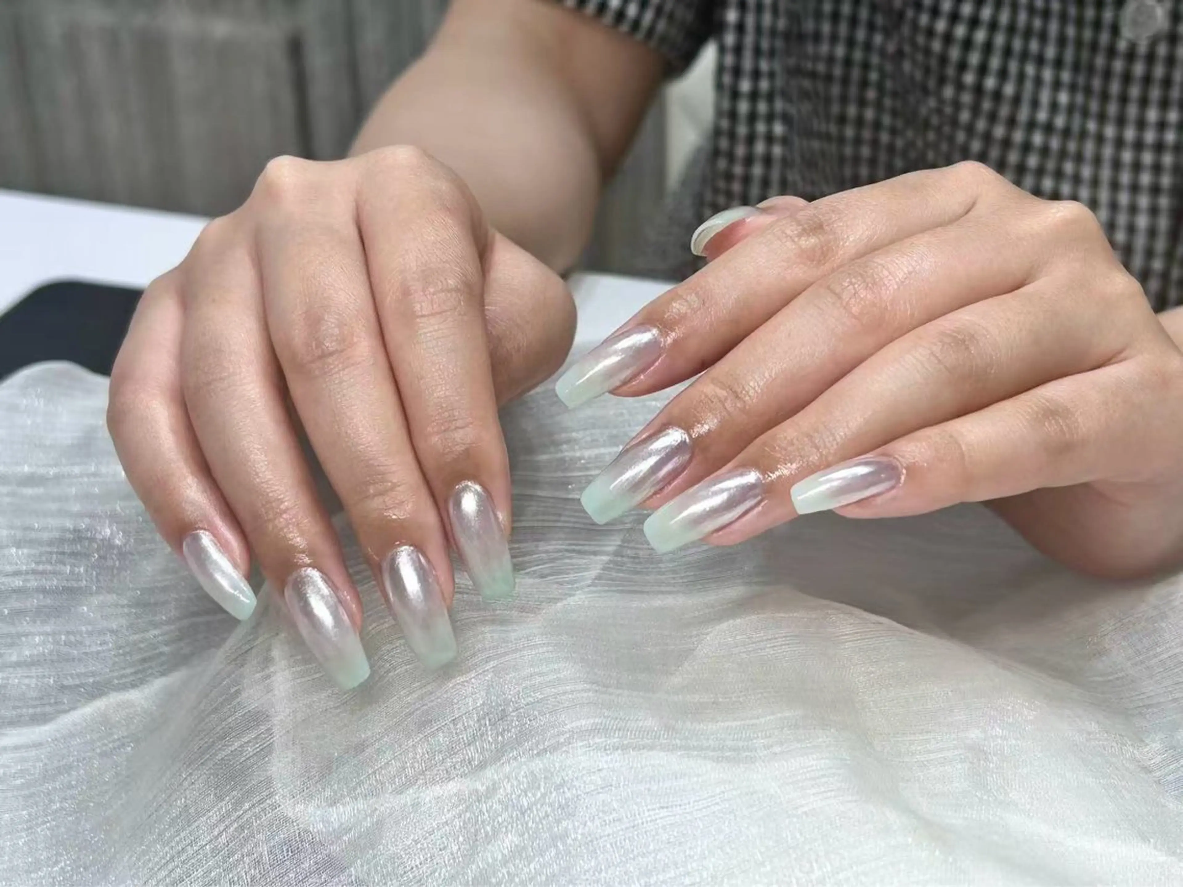 ネイル スカルプネイル シンプルネイル Lu nailsalonのネイルデザイン