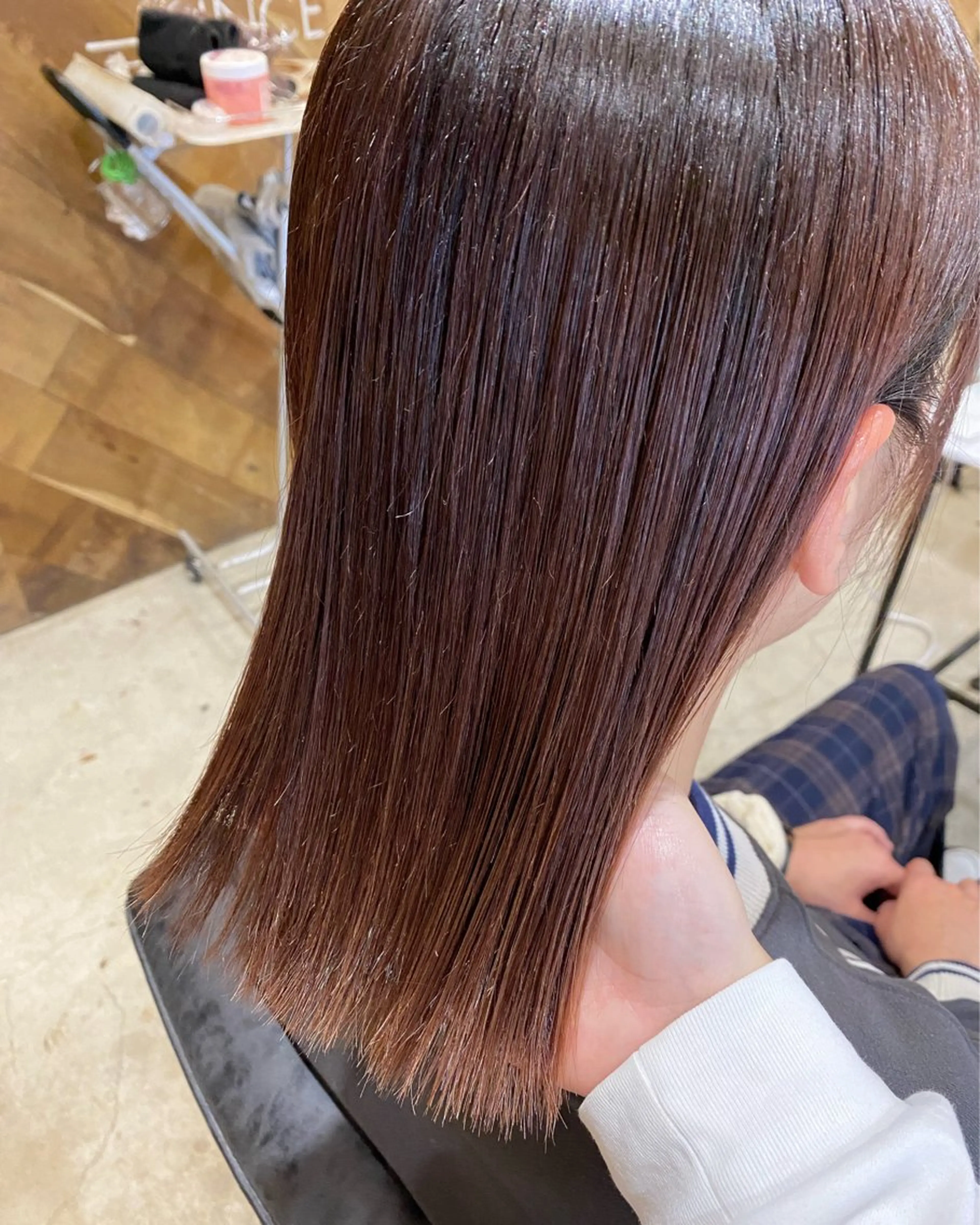 ミディアム カラー パーマ 🩷🍭中津・梅田 エリア🍬💜のヘアスタイル