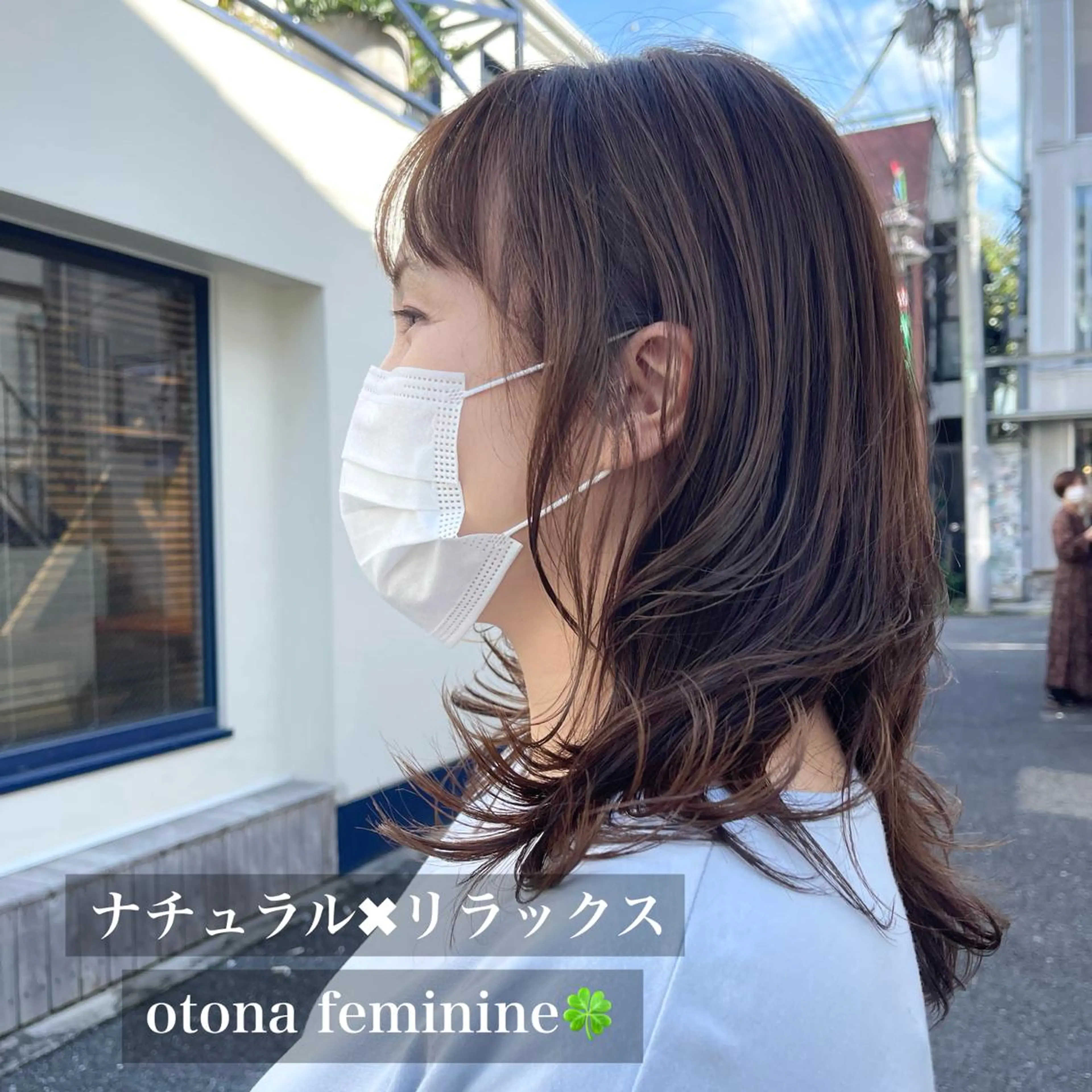ミディアム カラー パーマ カット パーマ 黒崎 勝巳のヘアスタイル