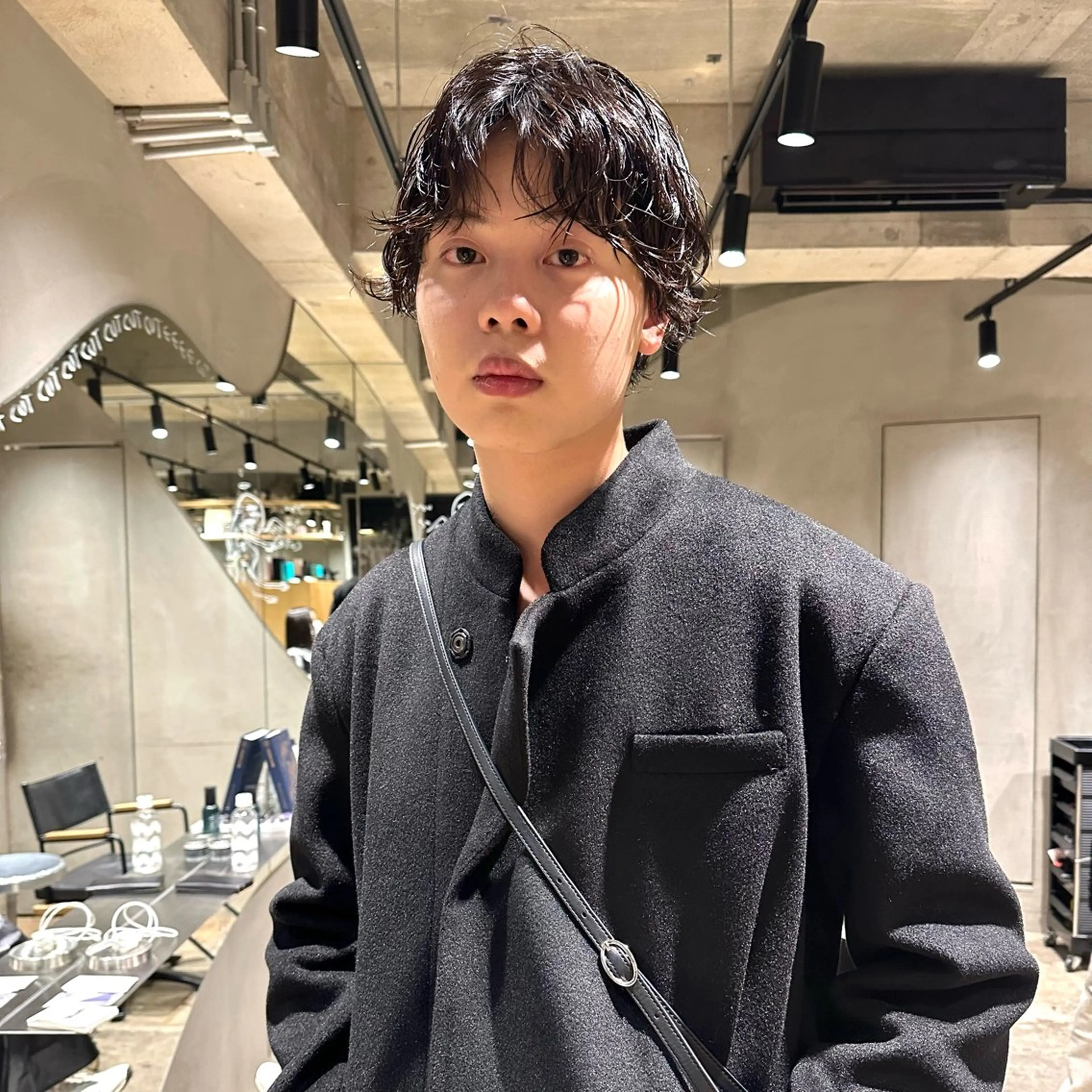 ショート パーマ メンズ メンズパーマ メンズウルフカット ショートヘア ウルフカット カット パーマ 🌈圧倒的デザイン パーマ　関和希のヘアスタイル