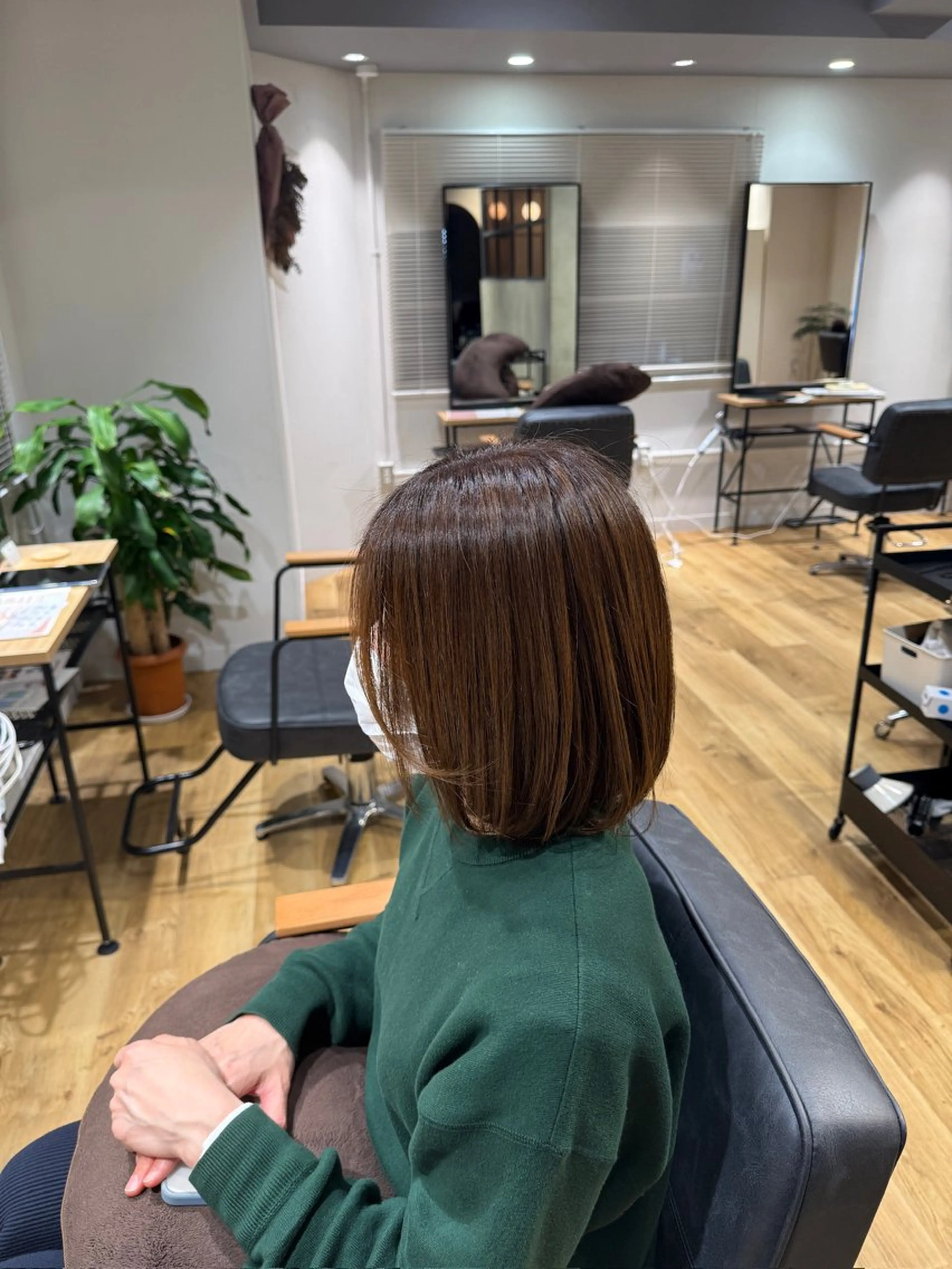 ミディアム カラー アッシュ アッシュブラウン ブラウンカラー ヘアカラー 中村 凜のヘアスタイル