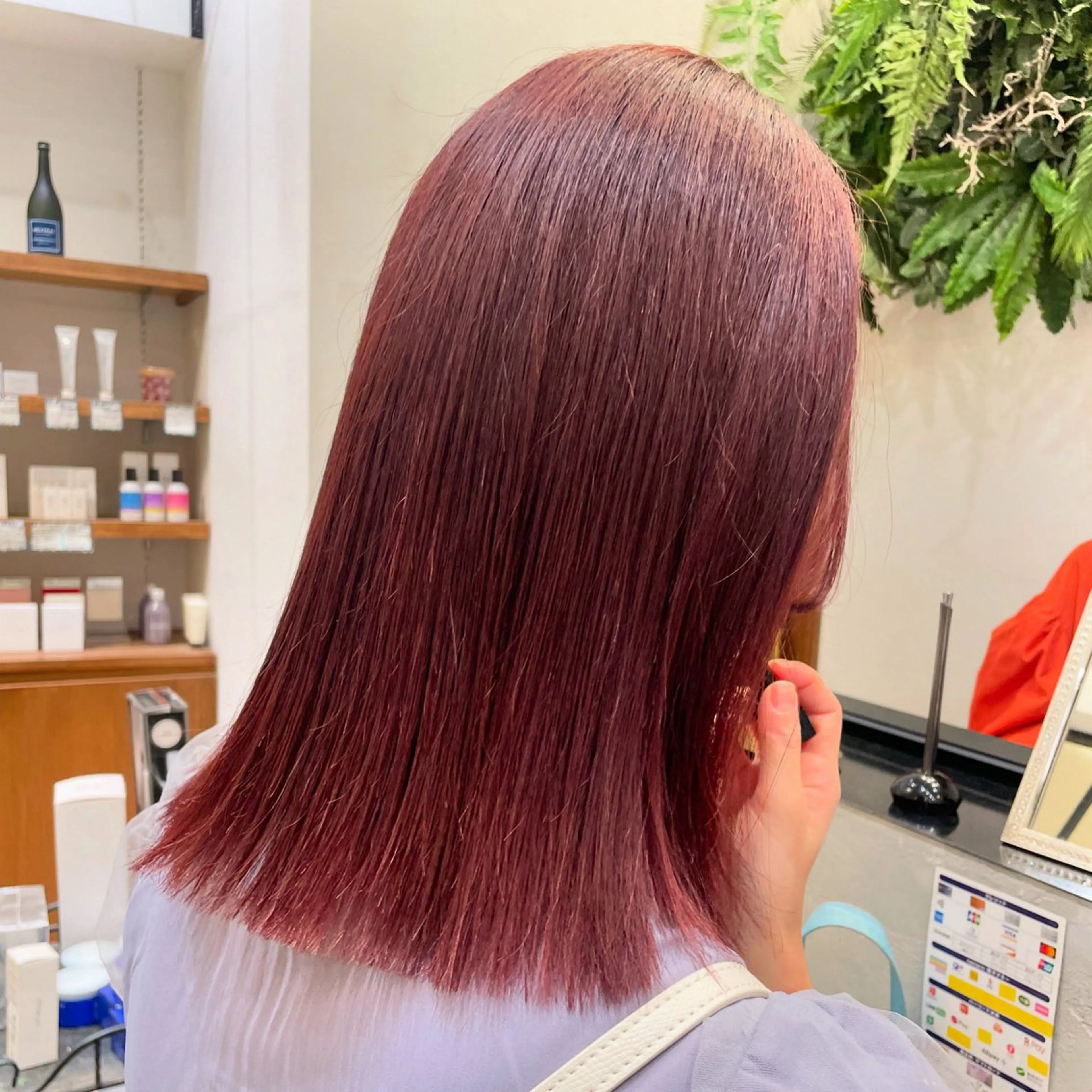 ミディアム カラー 似合わせ♡レイヤー/ 暖色艶カラー/moeのヘアスタイル