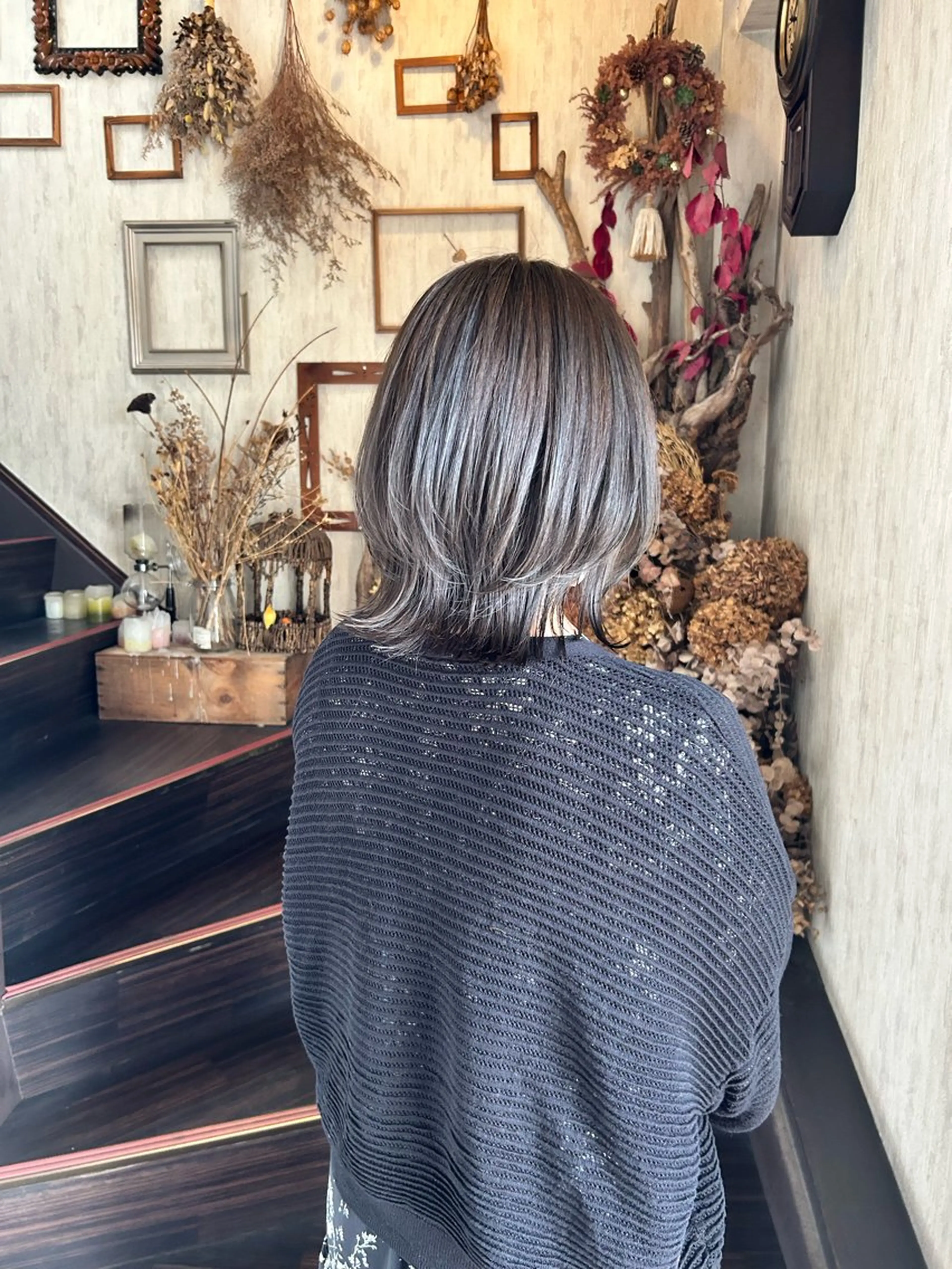 ミディアム ハイライト ヘアカラー トリートメント minami 🐣のヘアスタイル