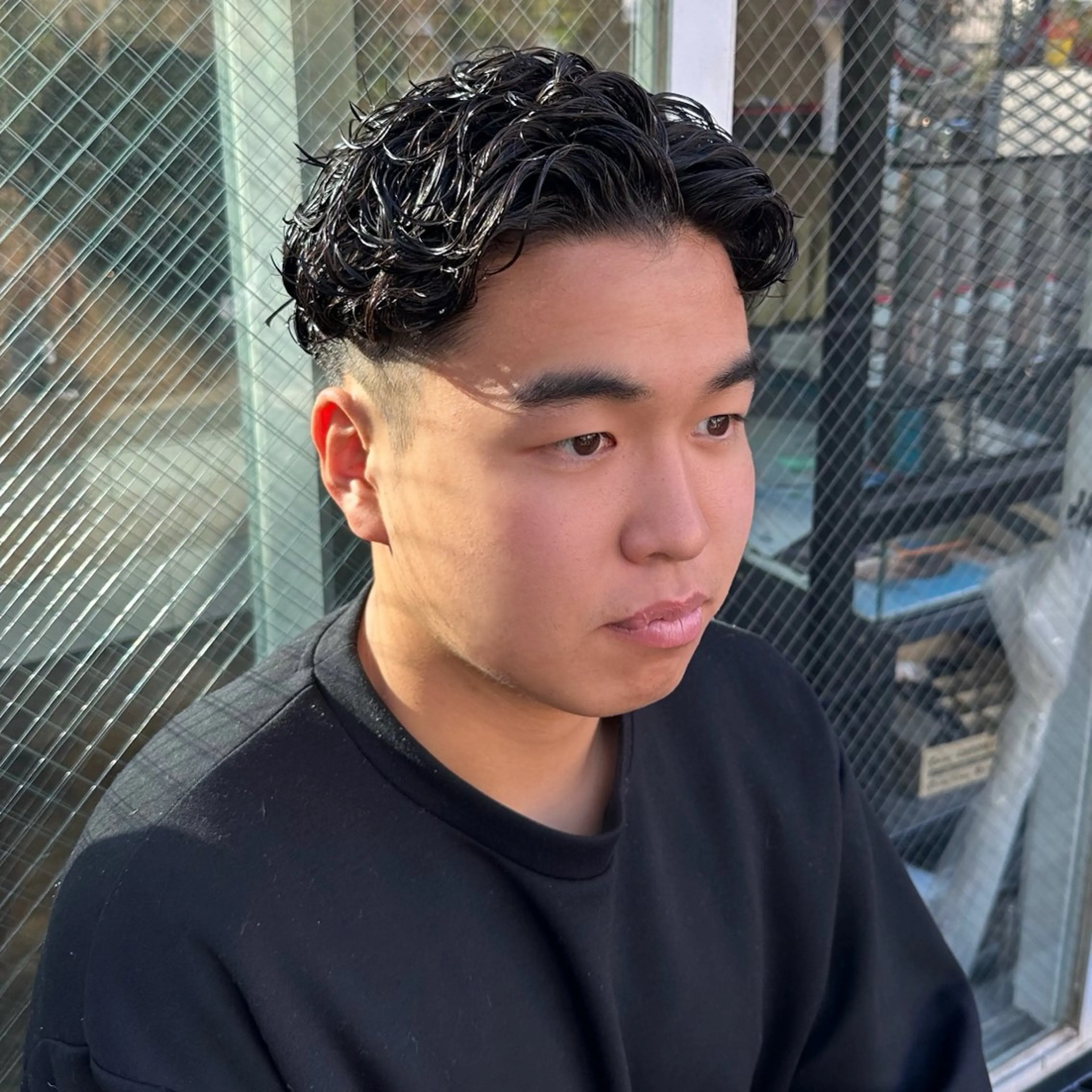 ショート パーマ メンズ メンズパーマ カット パーマ トリートメント ツイスパ/メンズ パーマ/歩夢のヘアスタイル