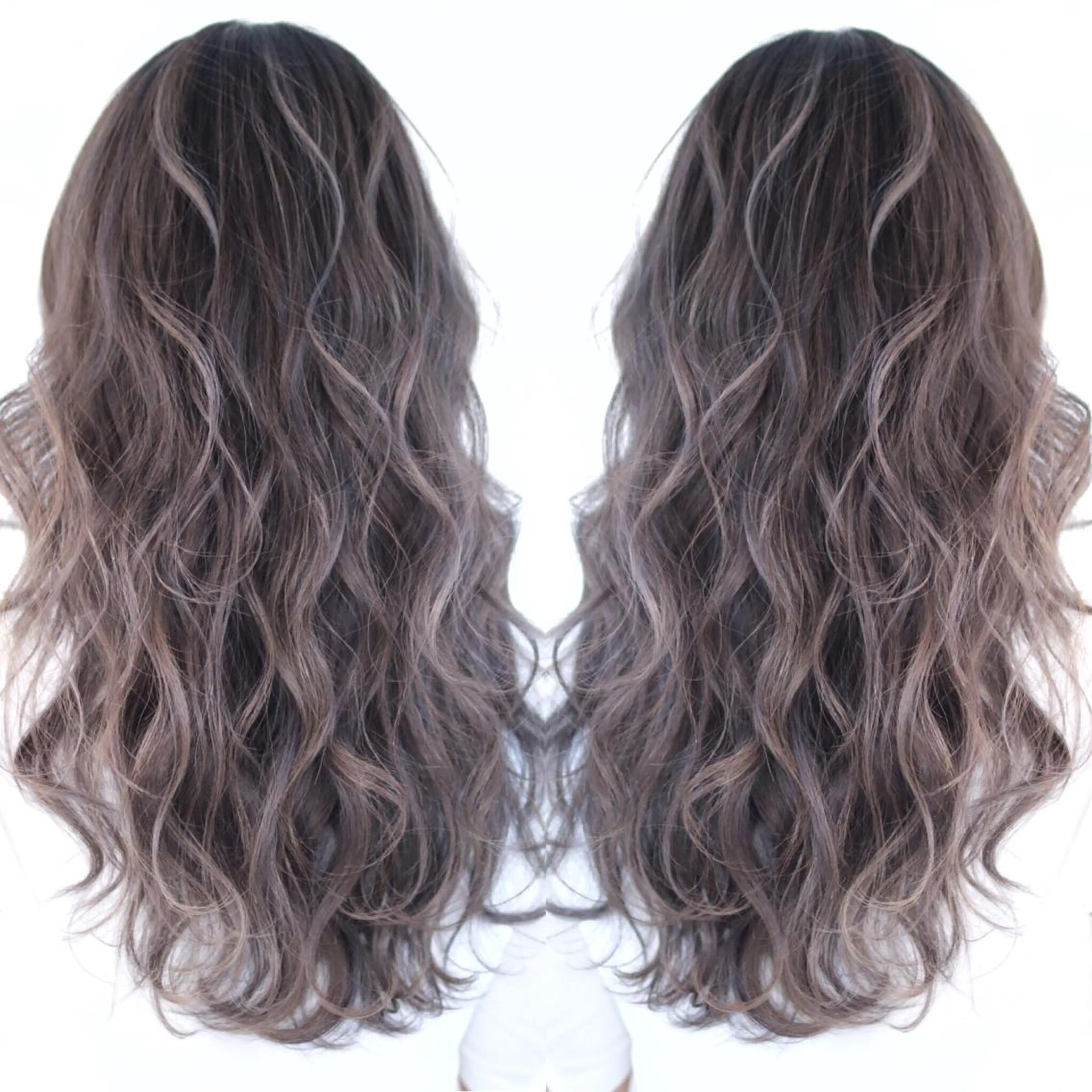 セミロング カラー パーマ ヘアアレンジ 髪質改善専門店 エイジングケアのヘアスタイル