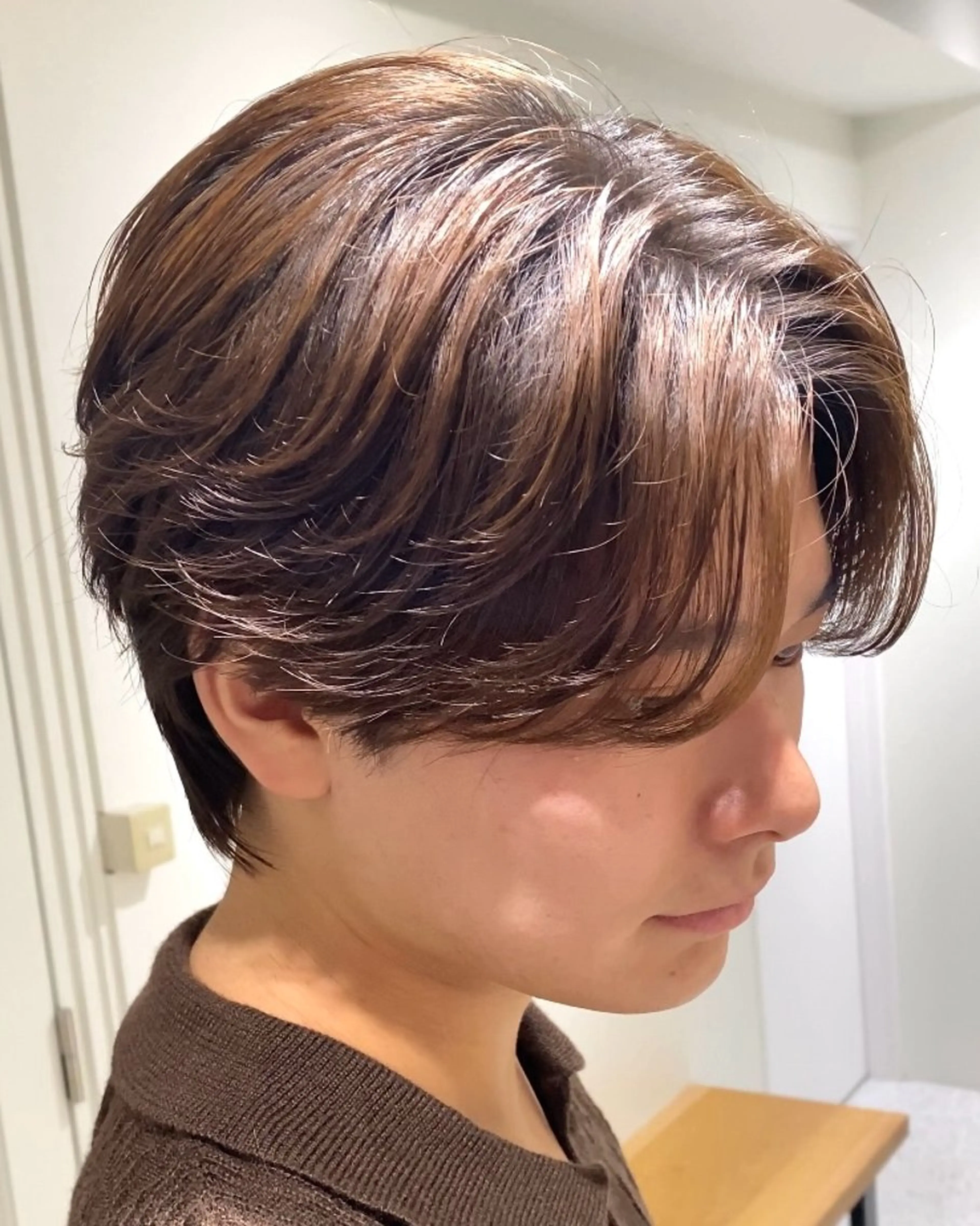 カラー メンズ ヘアカラー 高崎 堅心のヘアスタイル