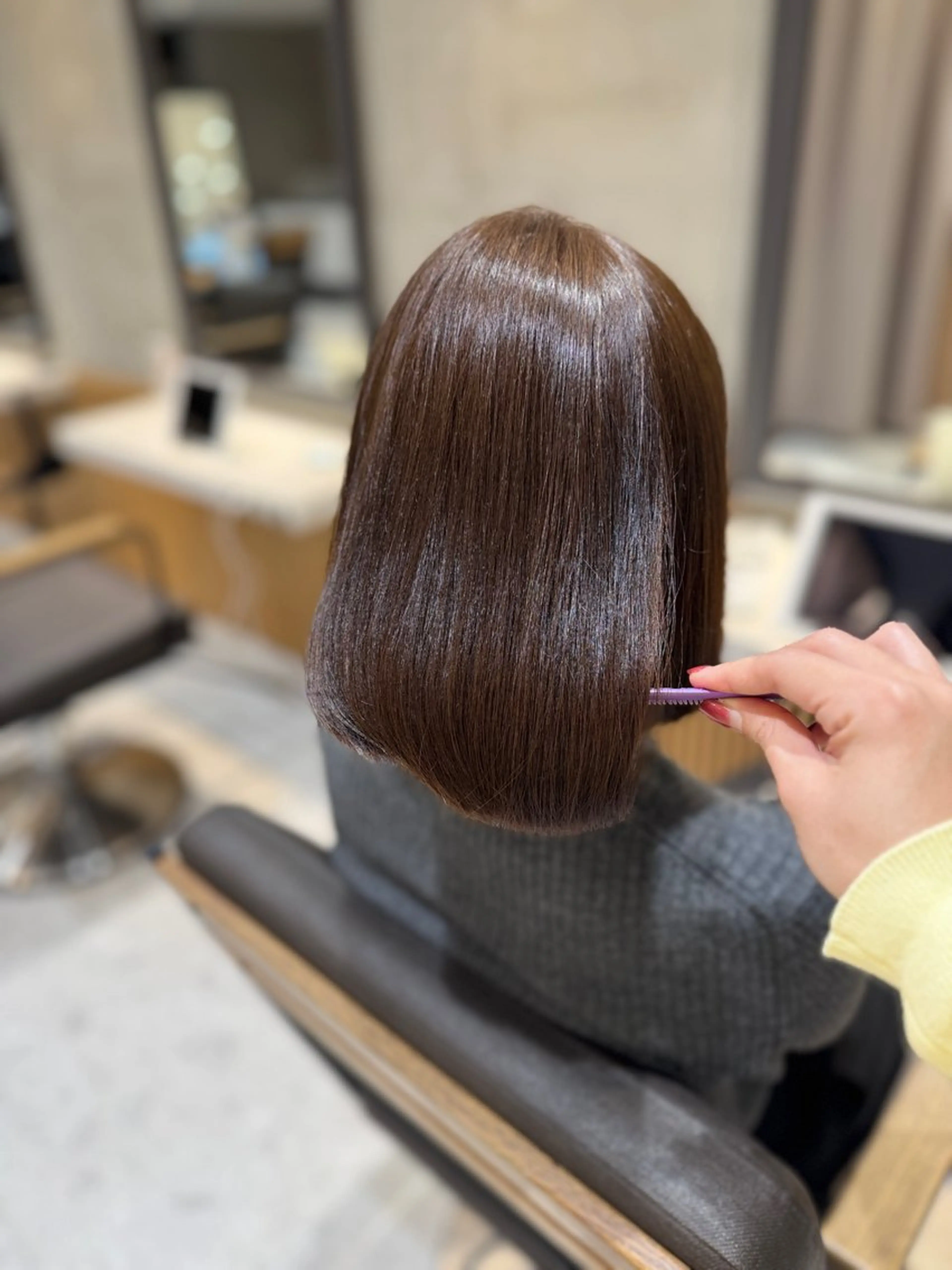 ミディアム カラー ヘアセット お呼ばれ カチモリ/はるか🎀のヘアスタイル