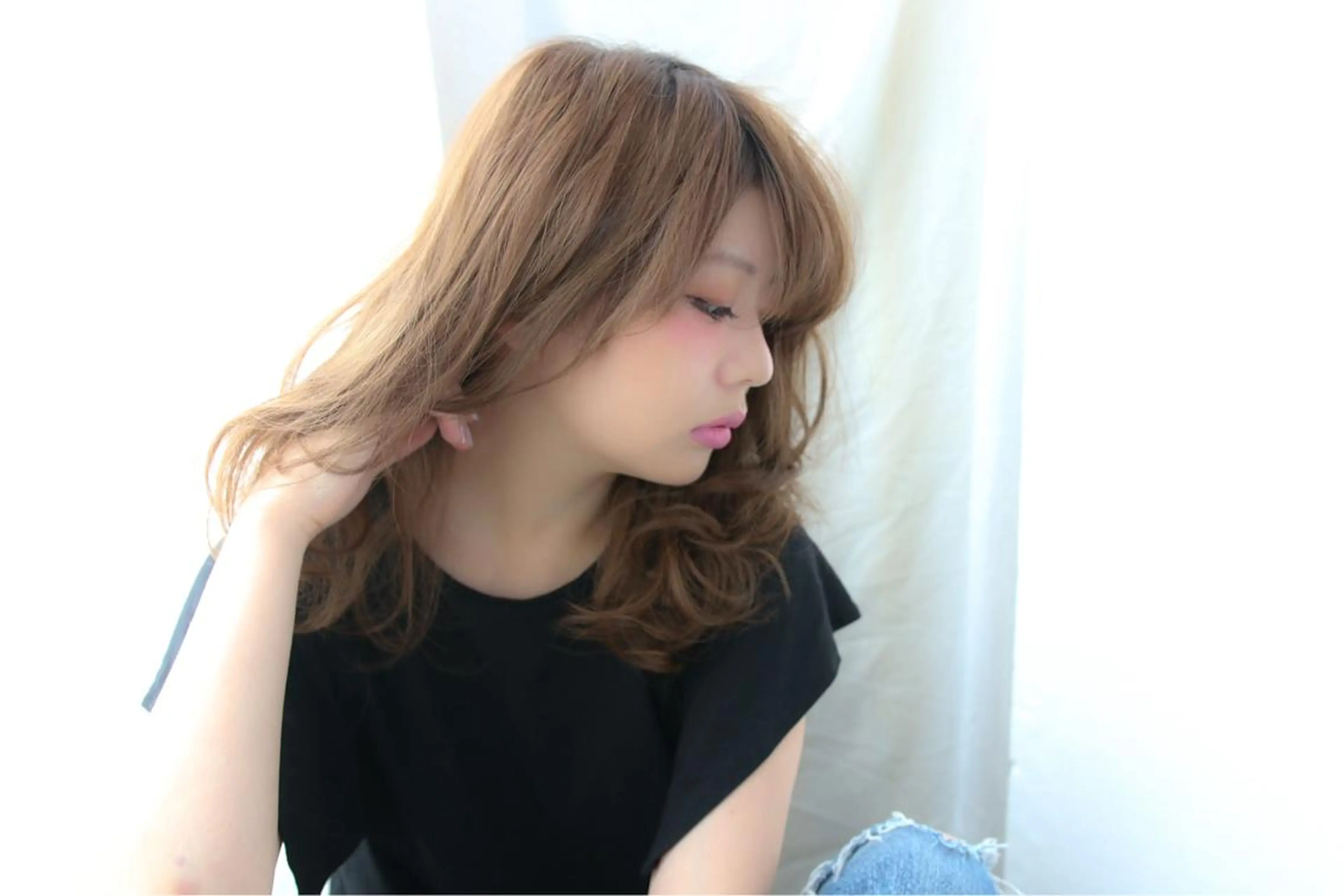 セミロング 中村 海のヘアスタイル
