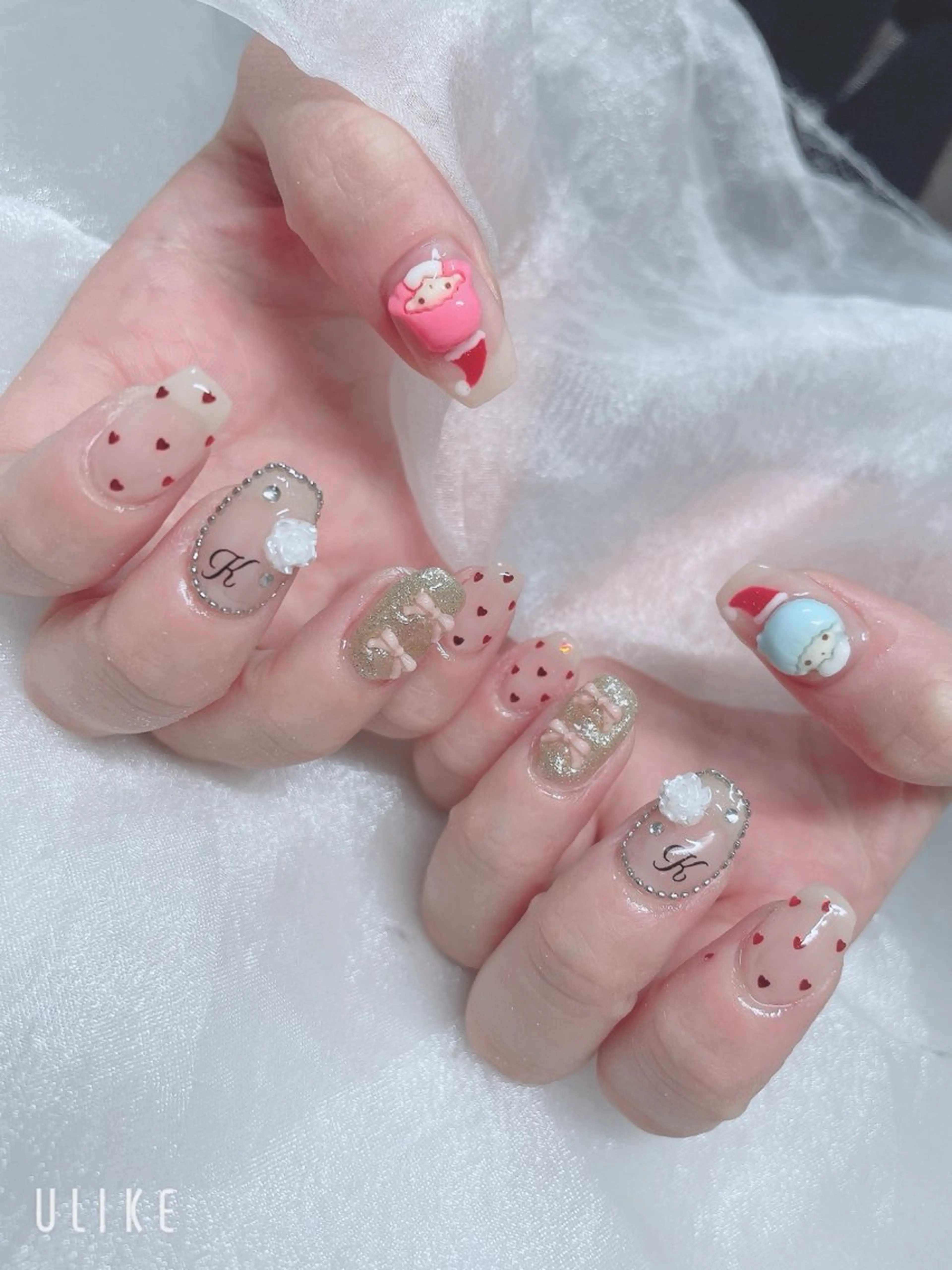 ネイル 冬ネイル クリスマス BABY LION :Linaのネイルデザイン