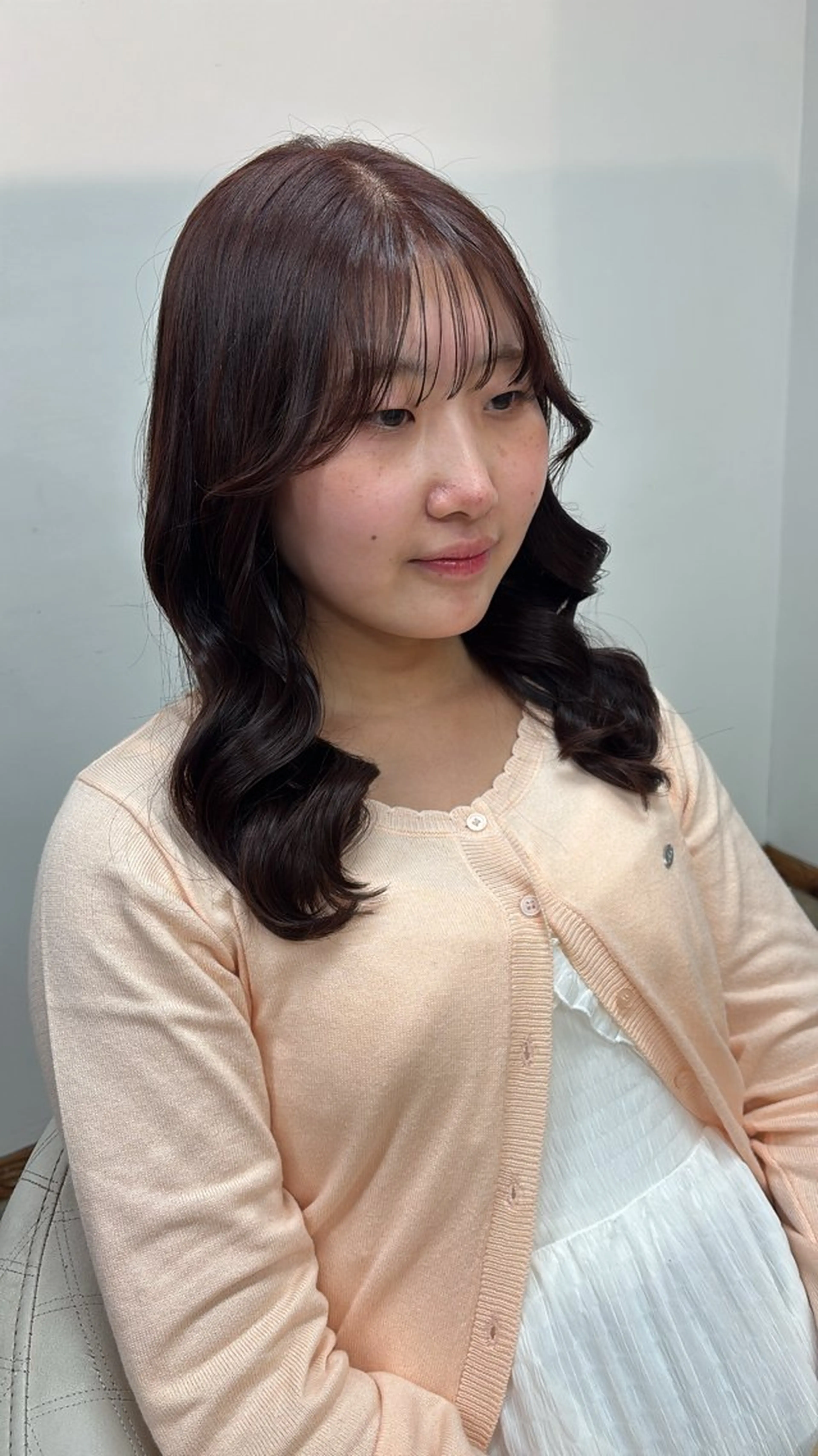 カラー 透明感カラー🫧 高田李胡のヘアスタイル