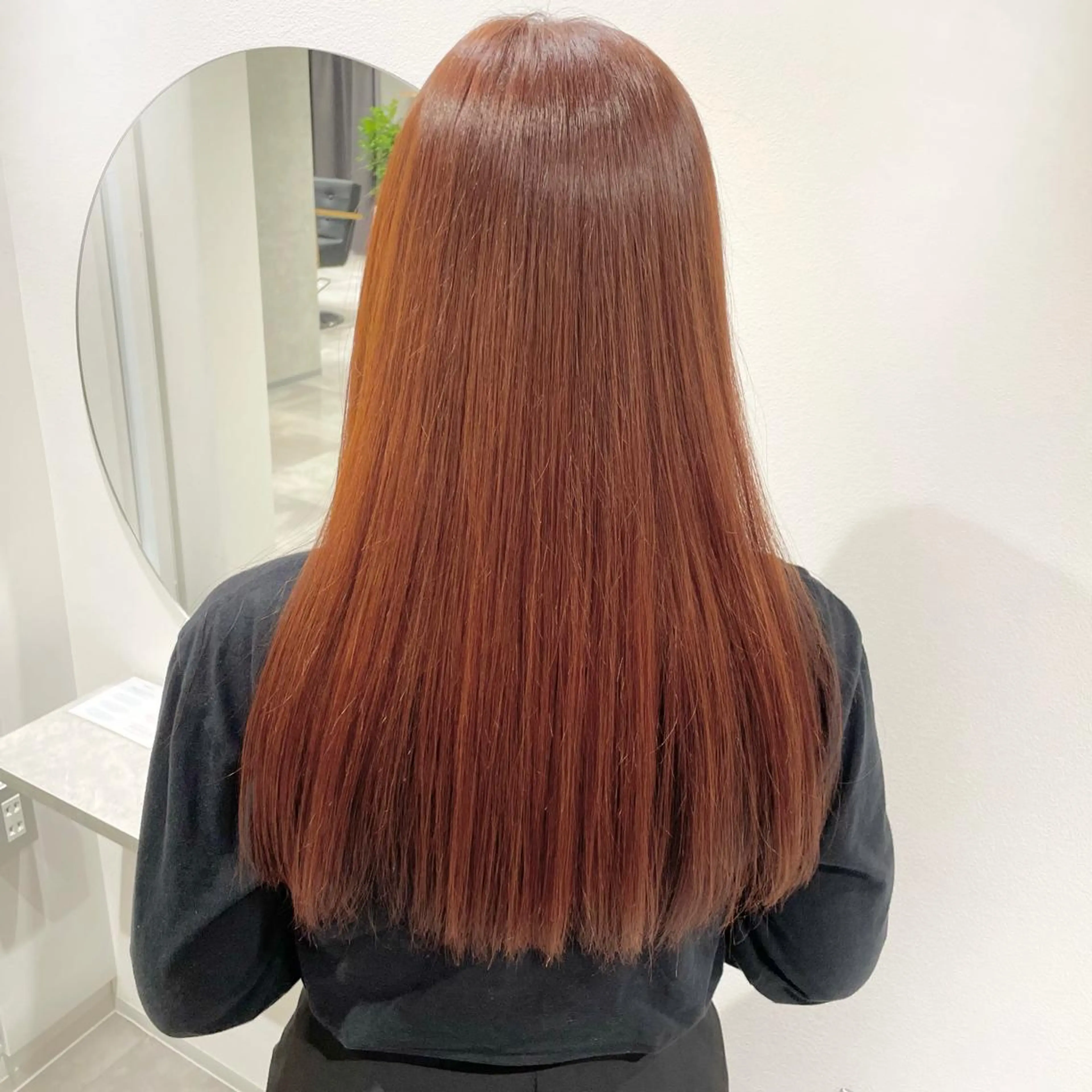ロング カラー ベージュカラー オレンジ オレンジベージュ カット ヘアカラー トリートメント 🍊暖色×顔周り 🍊cocoroのヘアスタイル